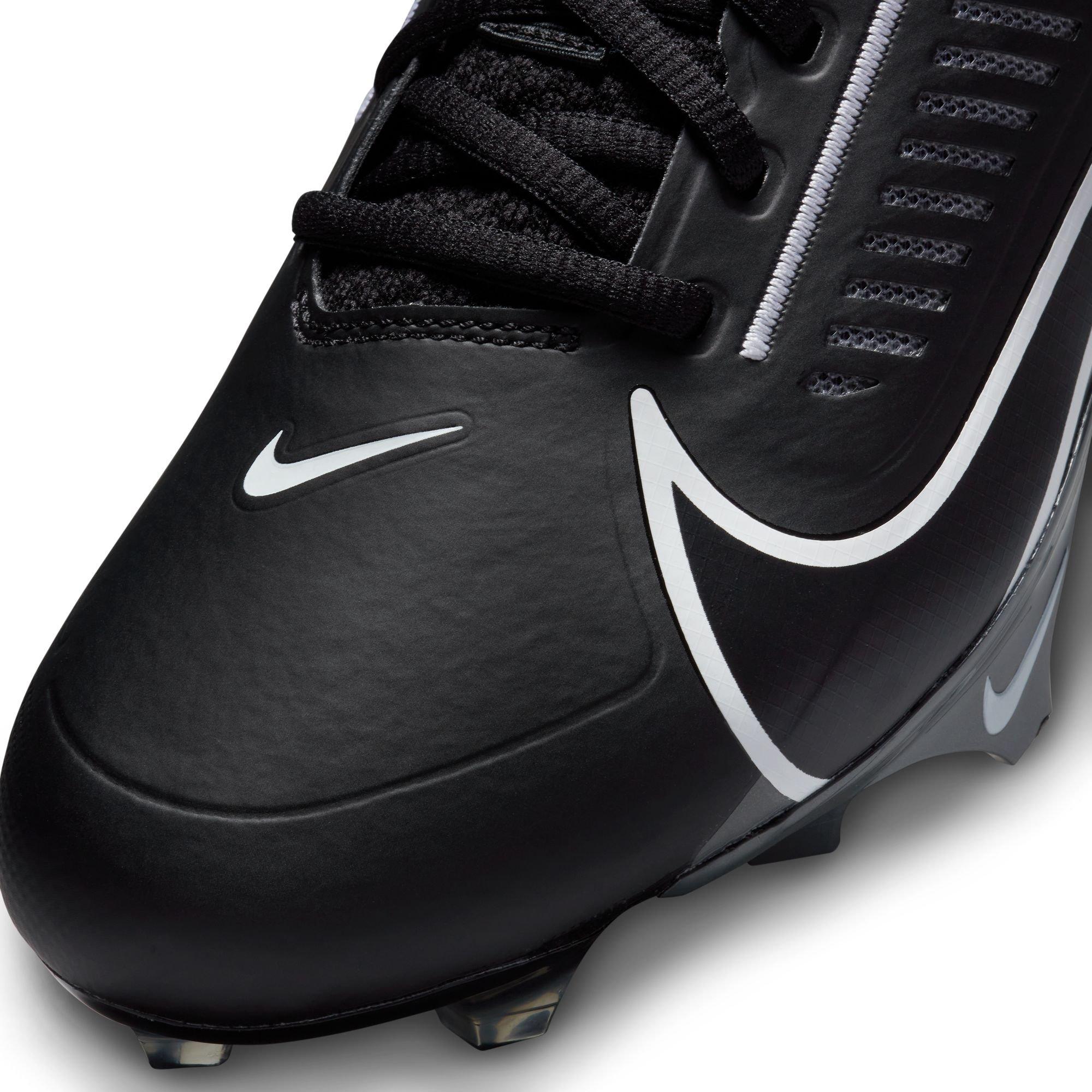 Nike Vapor Edge Pro 360 2 "Black/White/Iron Grey" Men's Football Cleat - BLACK/WHITE/GREY Thumbnail View 10