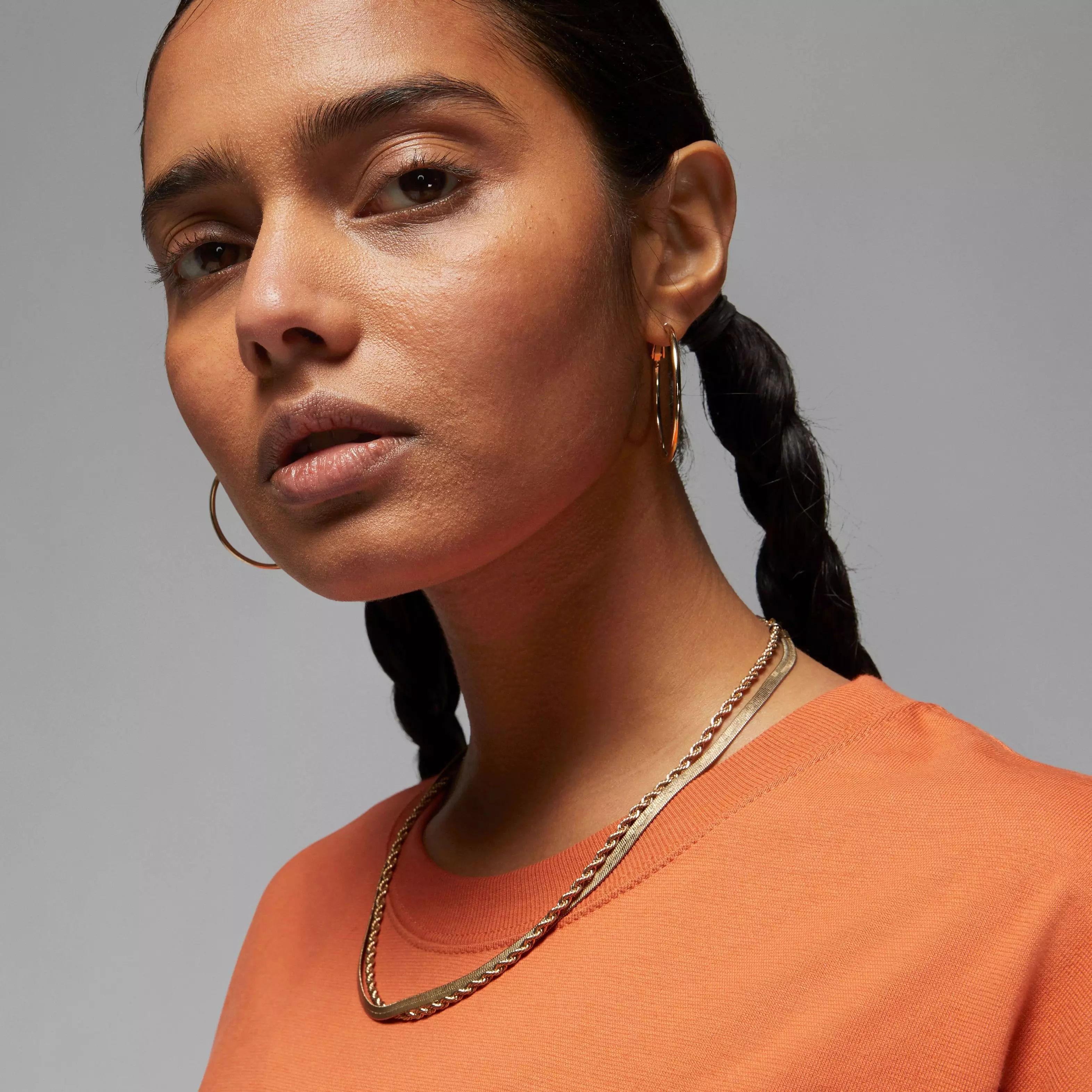 Jordan Women's Flight Oversized Graphic Tee-Orange - ORANGE