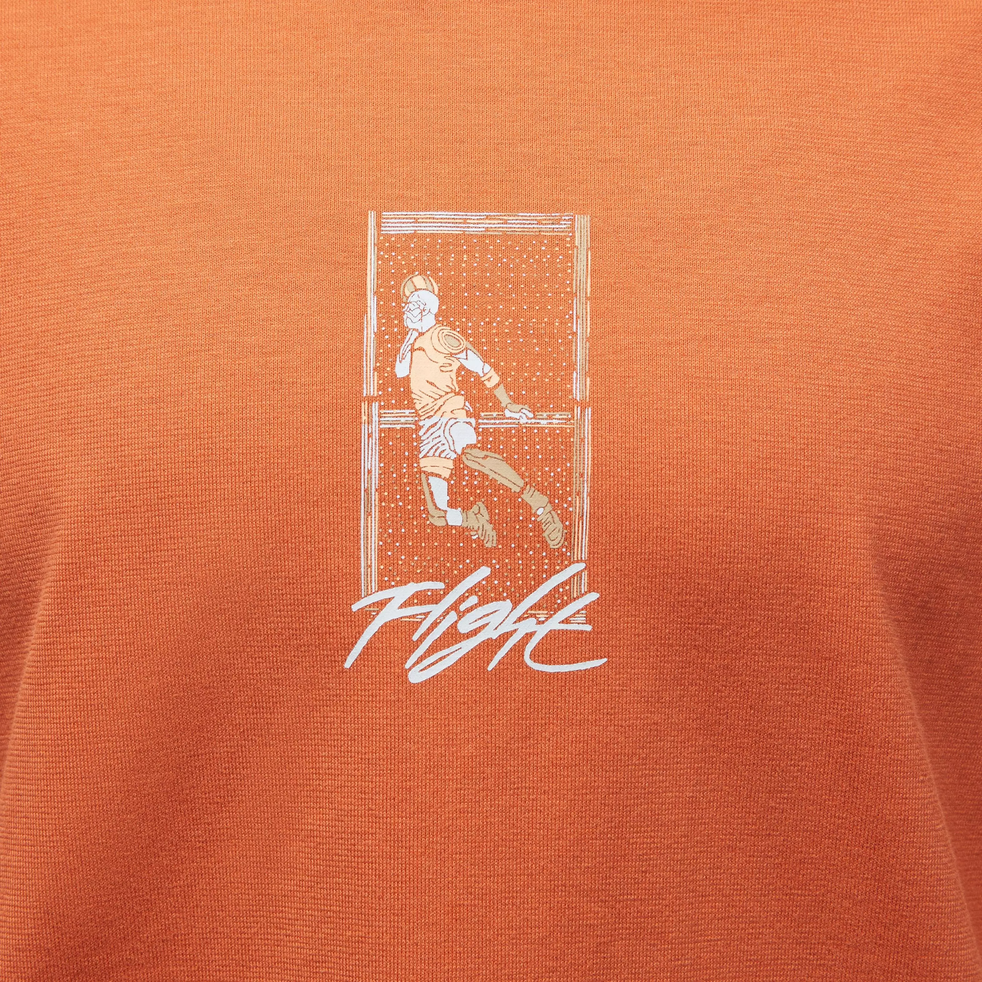 Jordan Women's Flight Oversized Graphic Tee-Orange - ORANGE