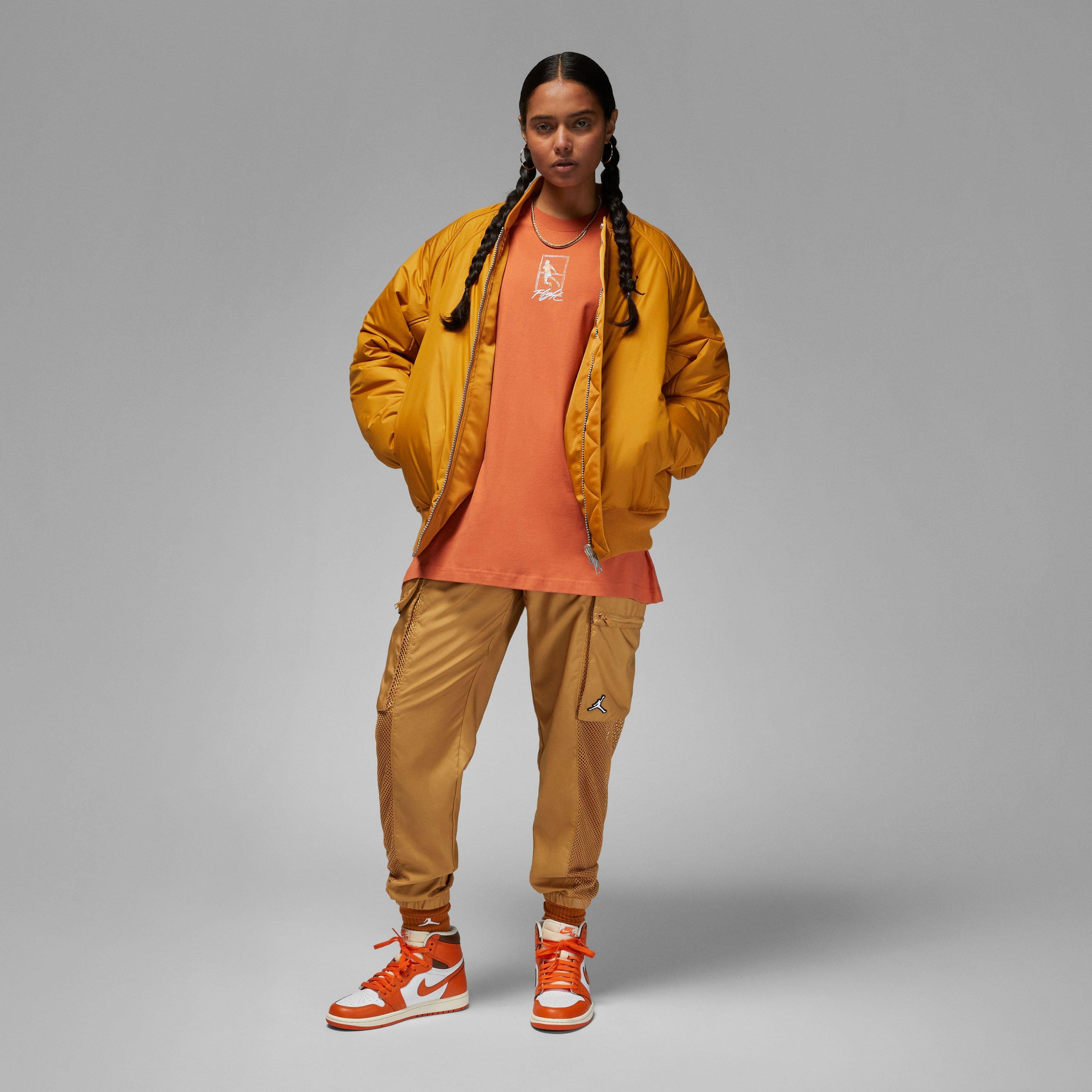 Jordan Women's Flight Oversized Graphic Tee-Orange - ORANGE Thumbnail View 6