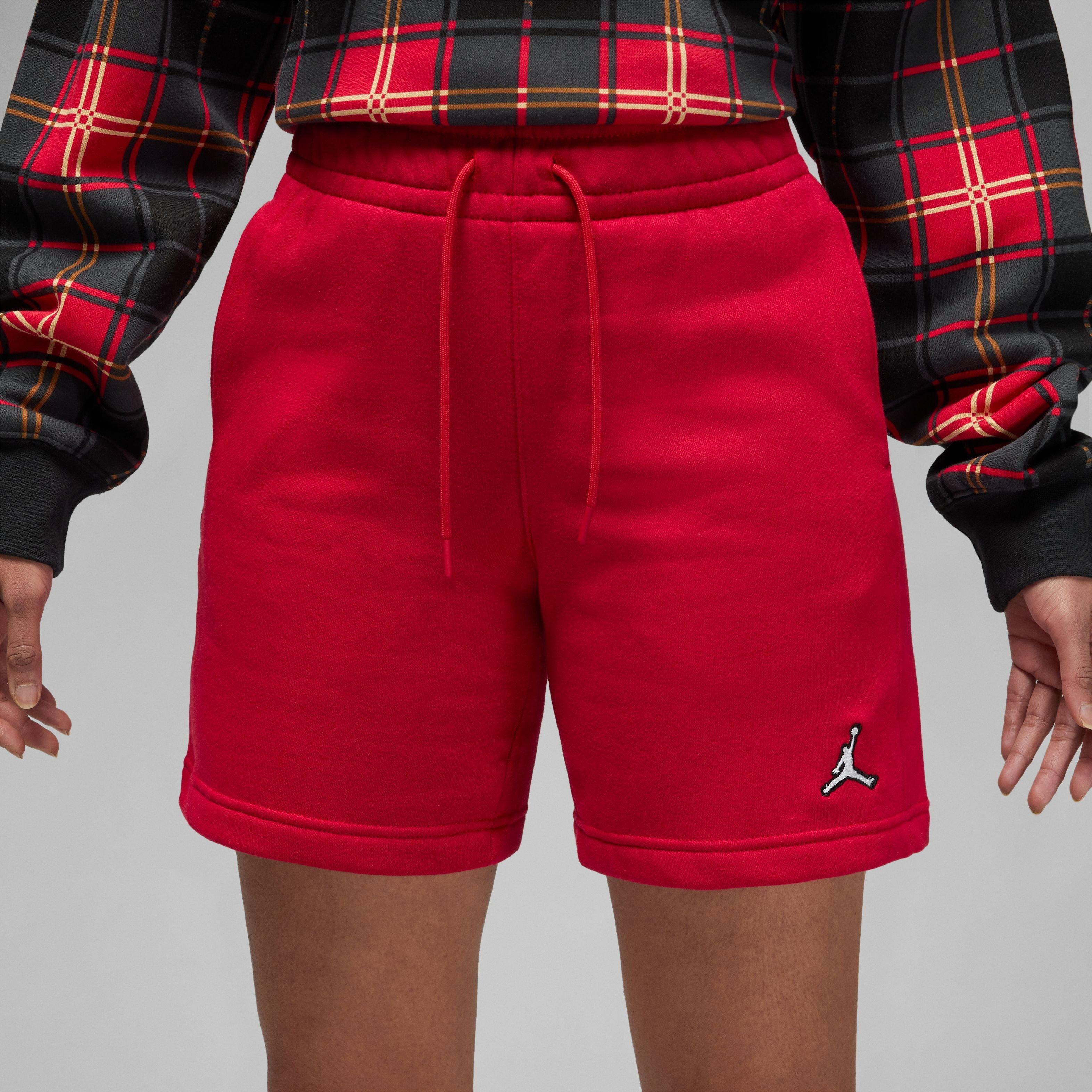 Jordan Women's Brooklyn Fleece Shorts-Red - RED Thumbnail View 6