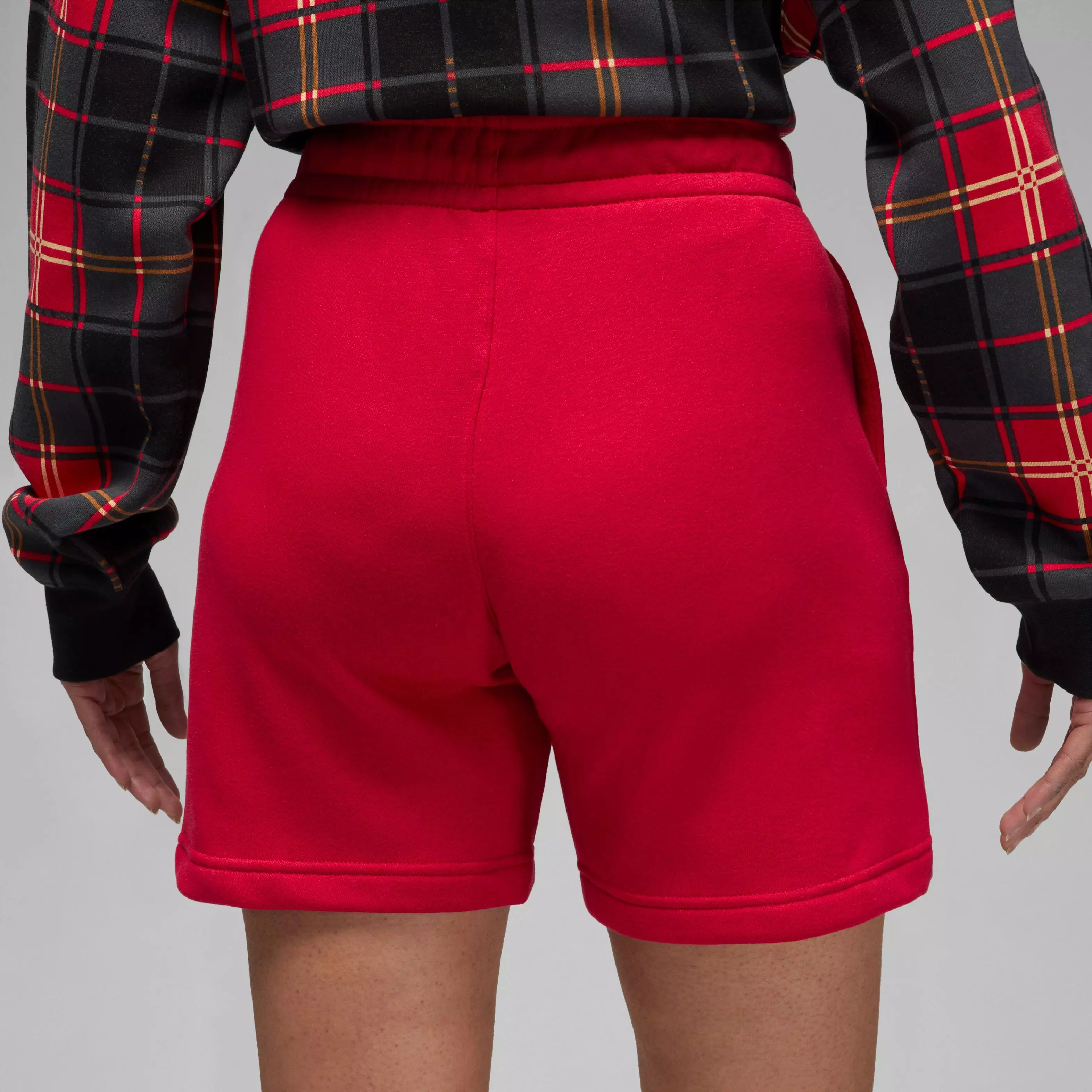 Jordan Women's Brooklyn Fleece Shorts-Red - RED