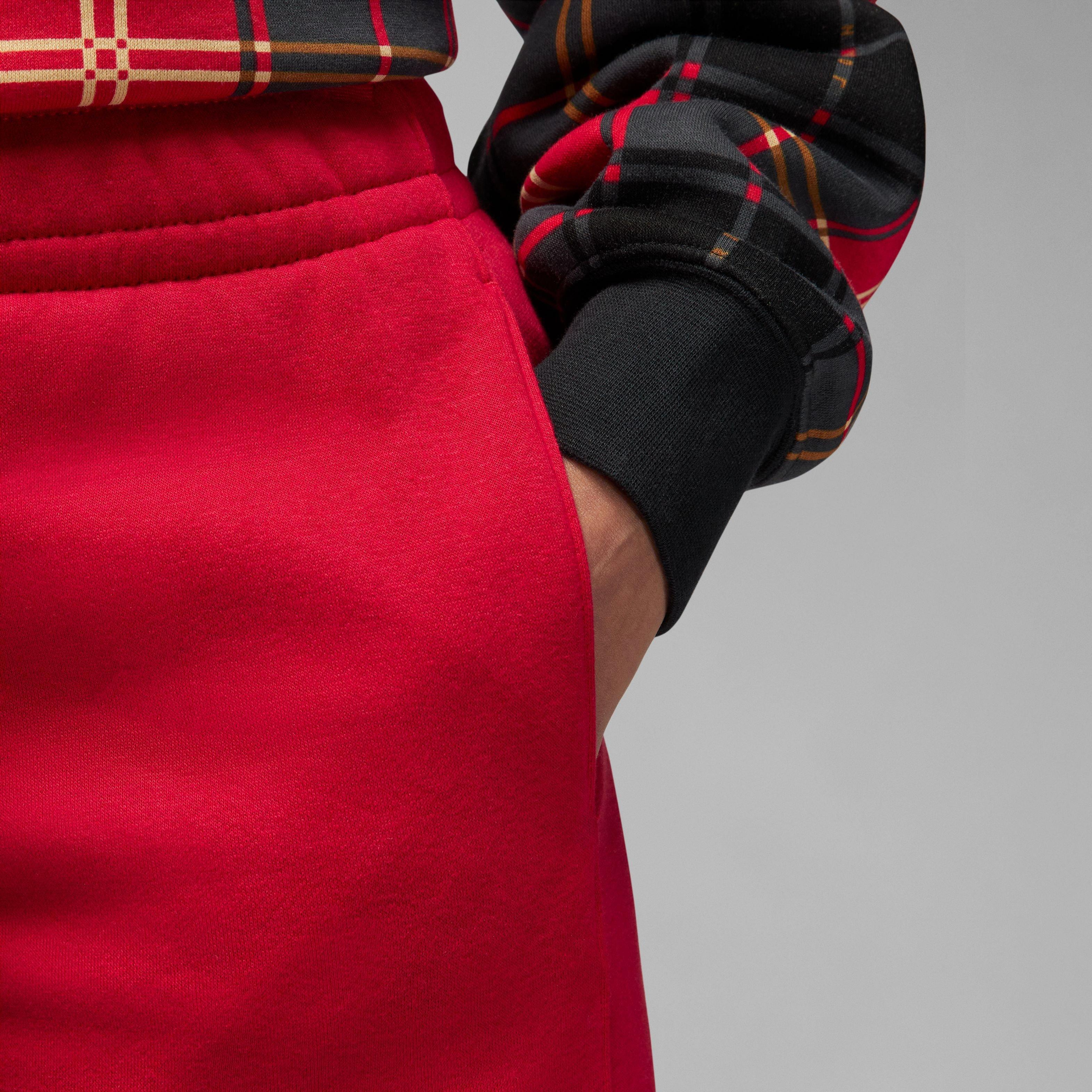 Jordan Women's Brooklyn Fleece Shorts-Red - RED Thumbnail View 5