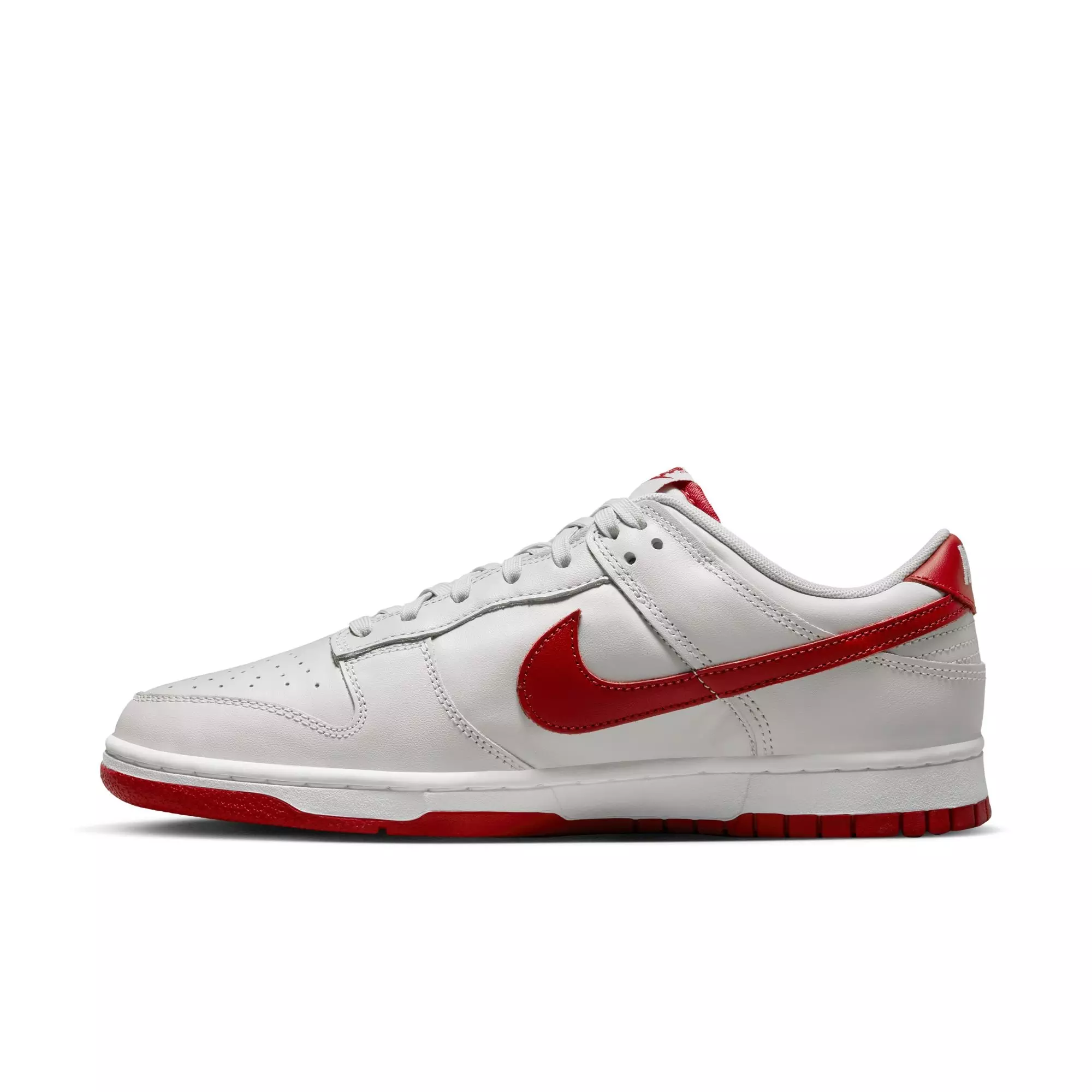 Nike Dunk Low Retro "Vast Grey/Varsity Red/White" Men's Shoe - GREY/RED