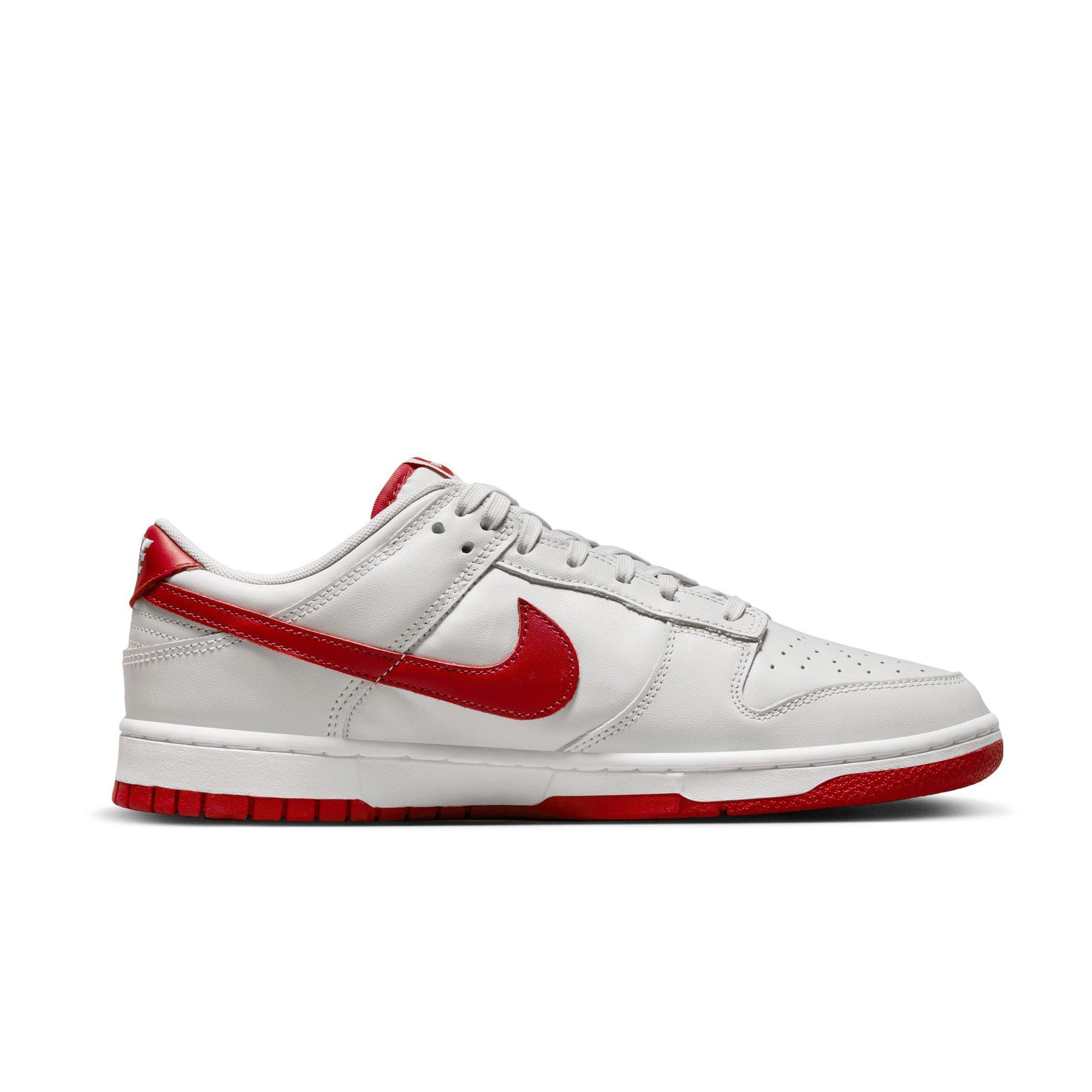 Nike Dunk Low Retro "Vast Grey/Varsity Red/White" Men's Shoe - GREY/RED Thumbnail View 2