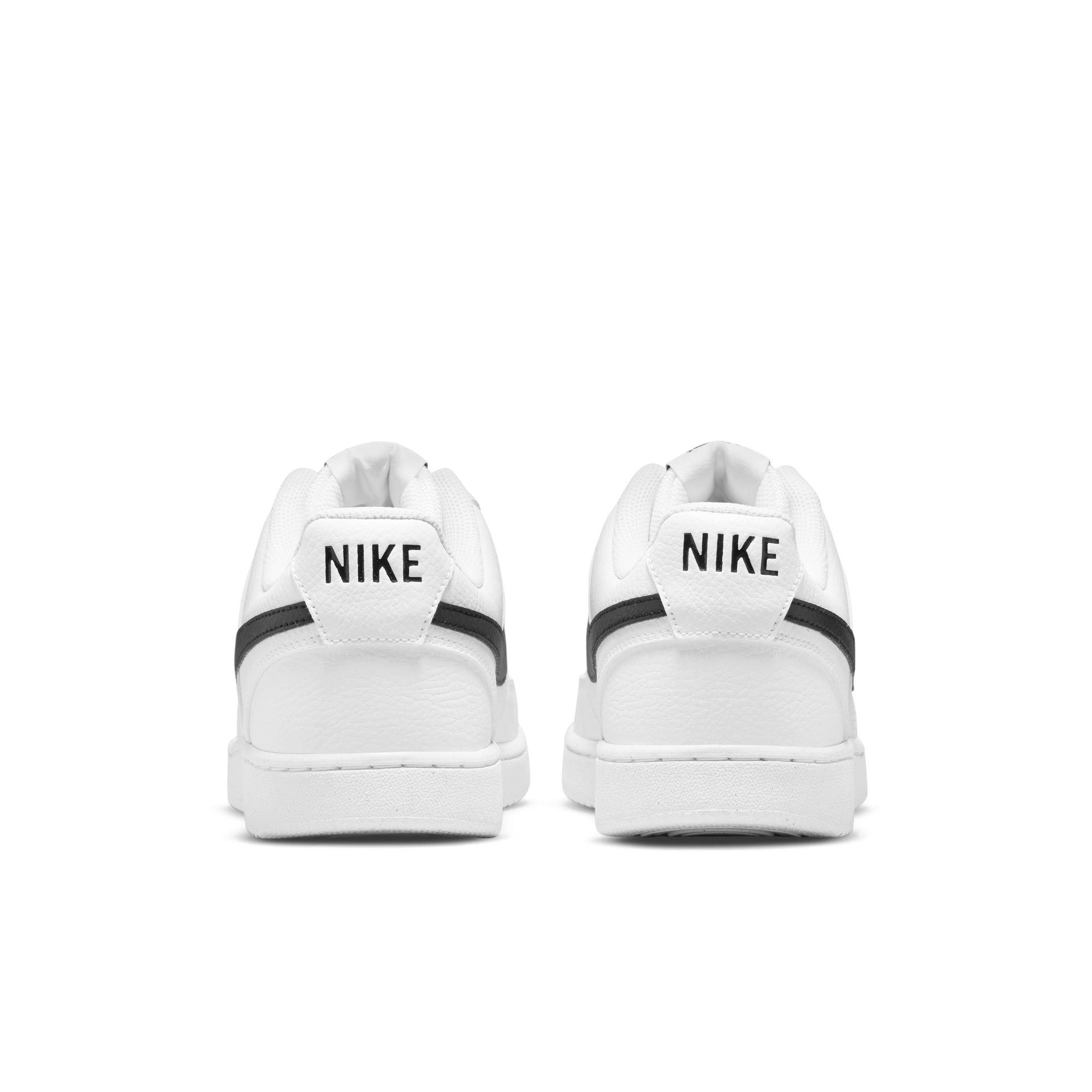 Nike Court Vision Low Next Nature "White/Black" Men's Shoe - WHITE/BLACK Thumbnail View 9