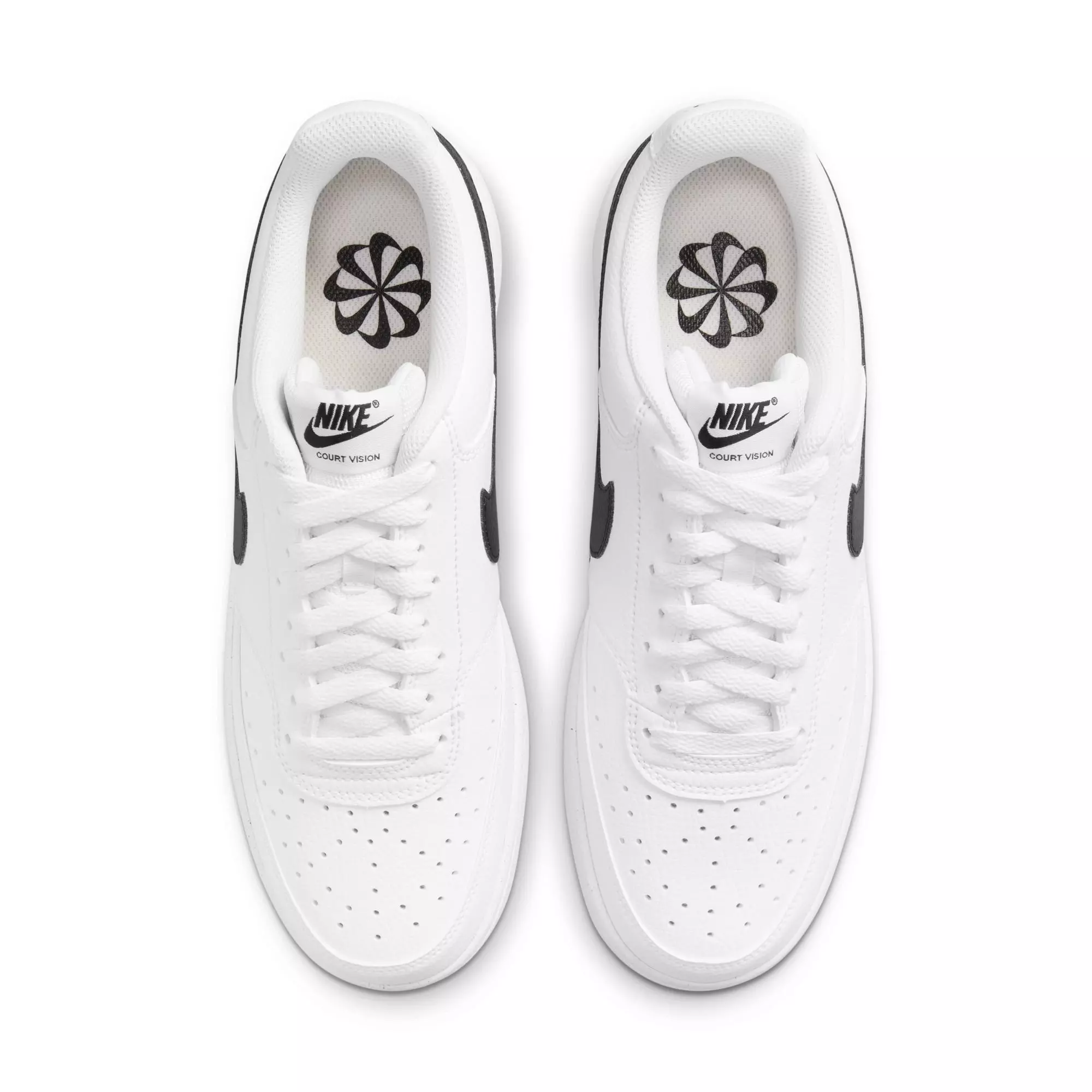 Nike Court Vision Low Next Nature "White/Black" Men's Shoe - WHITE/BLACK