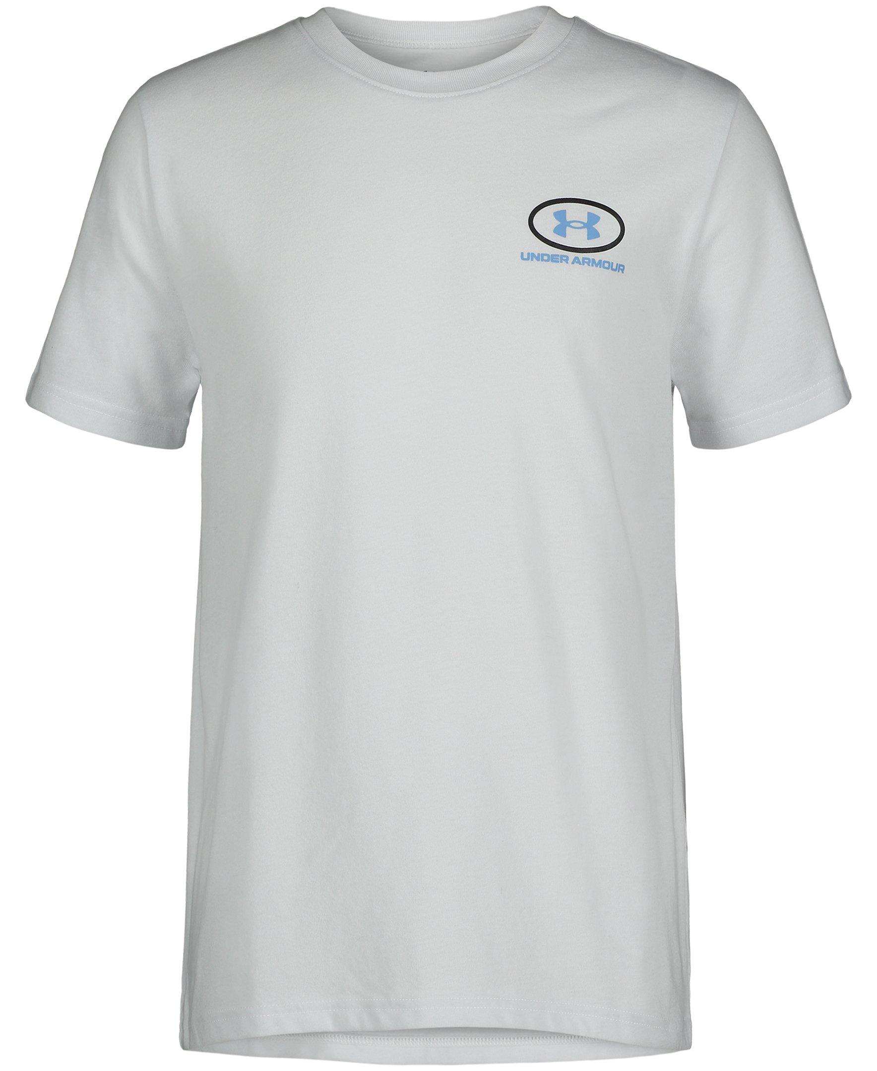 Under Armour Big Boys' Marlin Splash Tee - GREY Thumbnail View 1