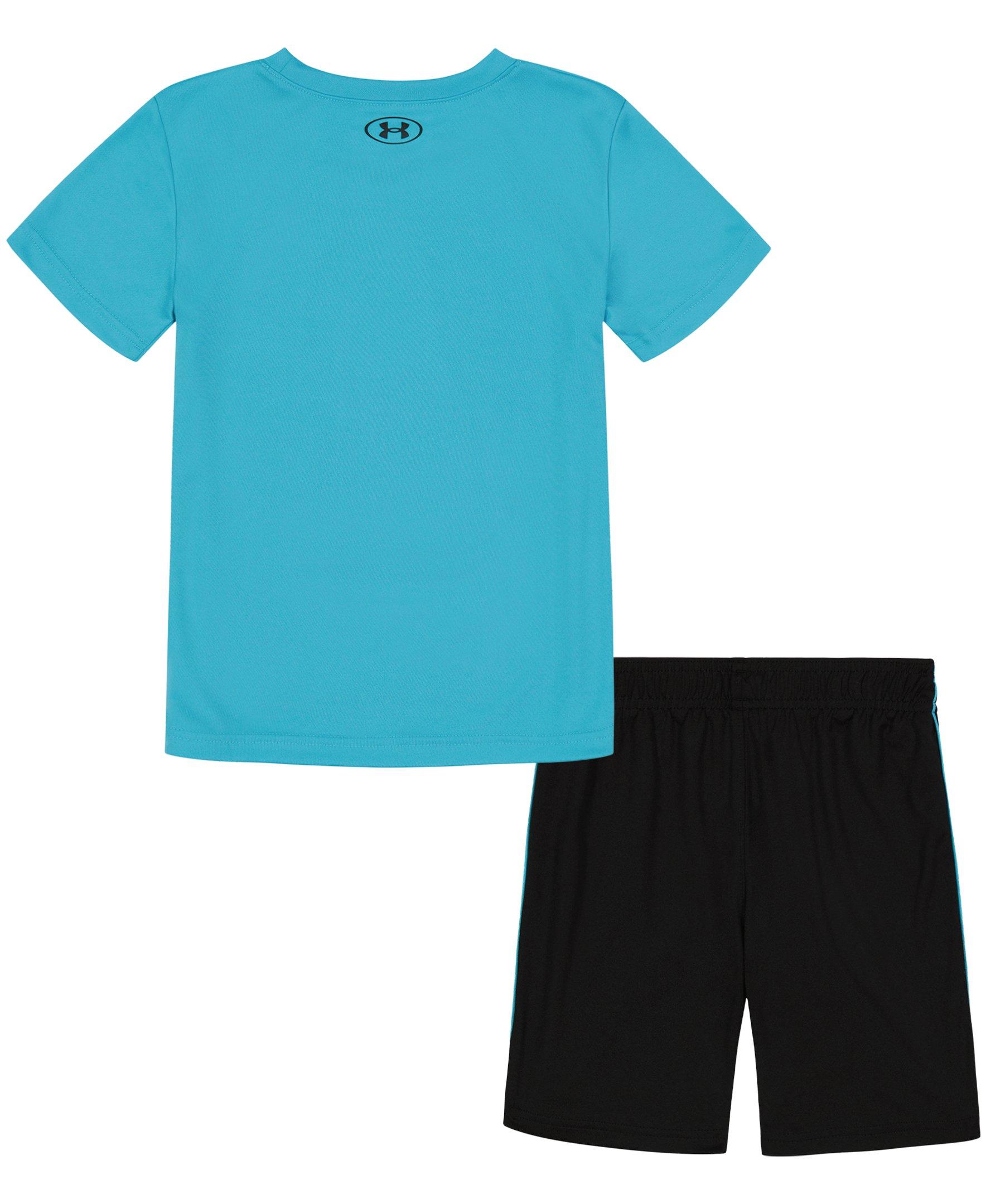 Under Armour Little Boys' Baseball Icon Short Set - BLUE Thumbnail View 2