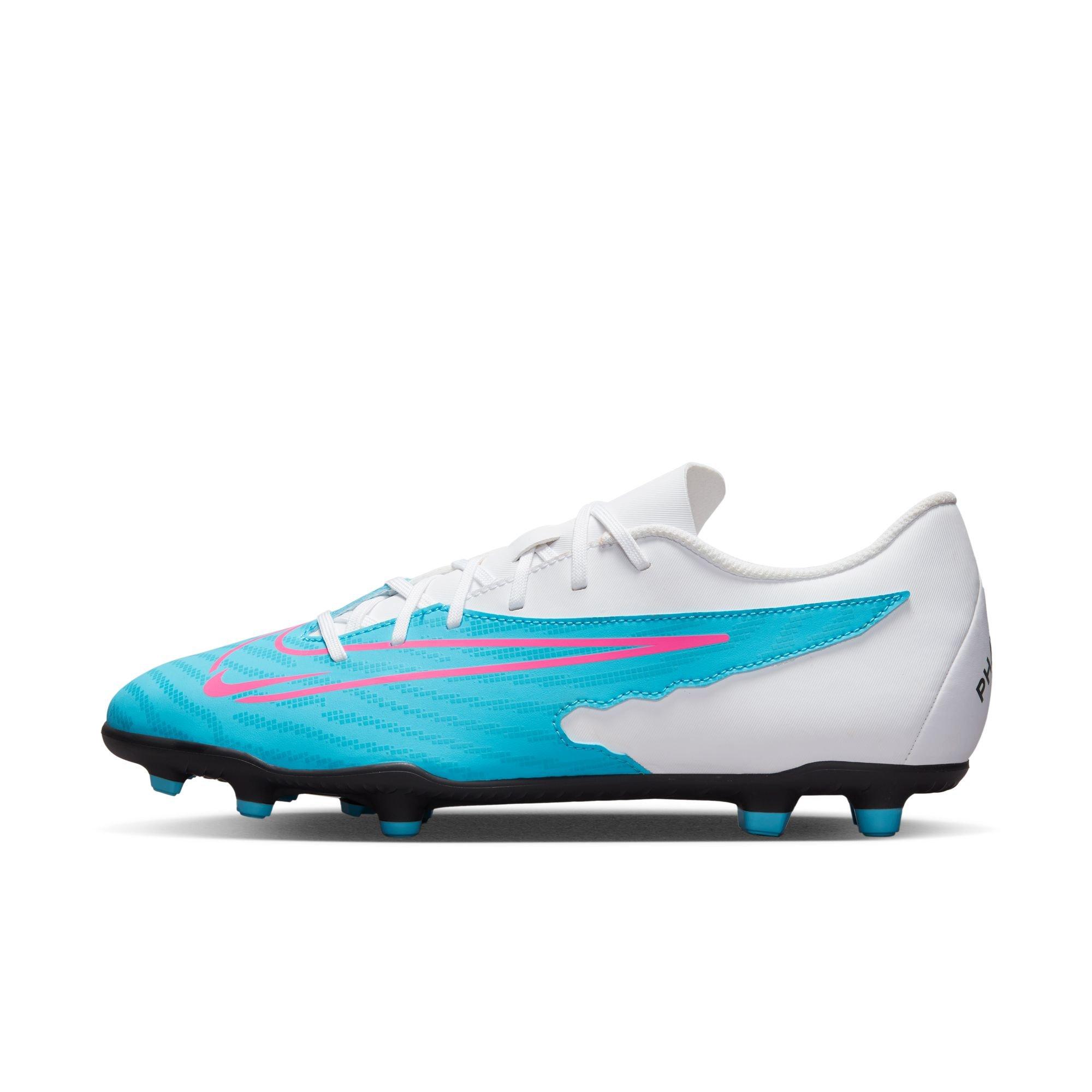 Nike Phantom GX Club MG "Baltic Blue/Pink Blast/White/Laser Blue" Men's Soccer Cleat - BLUE/PINK Thumbnail View 6