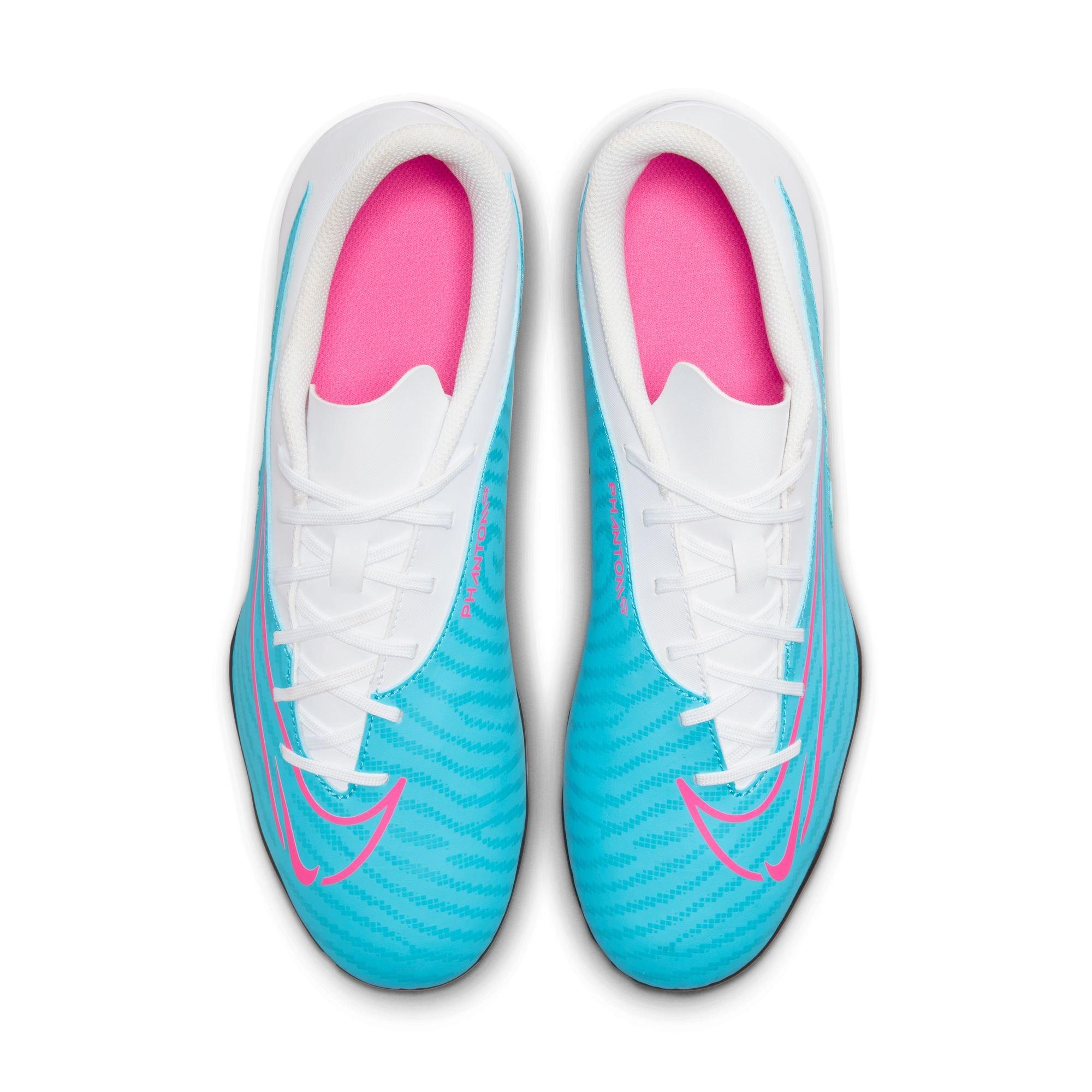 Nike Phantom GX Club MG "Baltic Blue/Pink Blast/White/Laser Blue" Men's Soccer Cleat - BLUE/PINK Thumbnail View 9