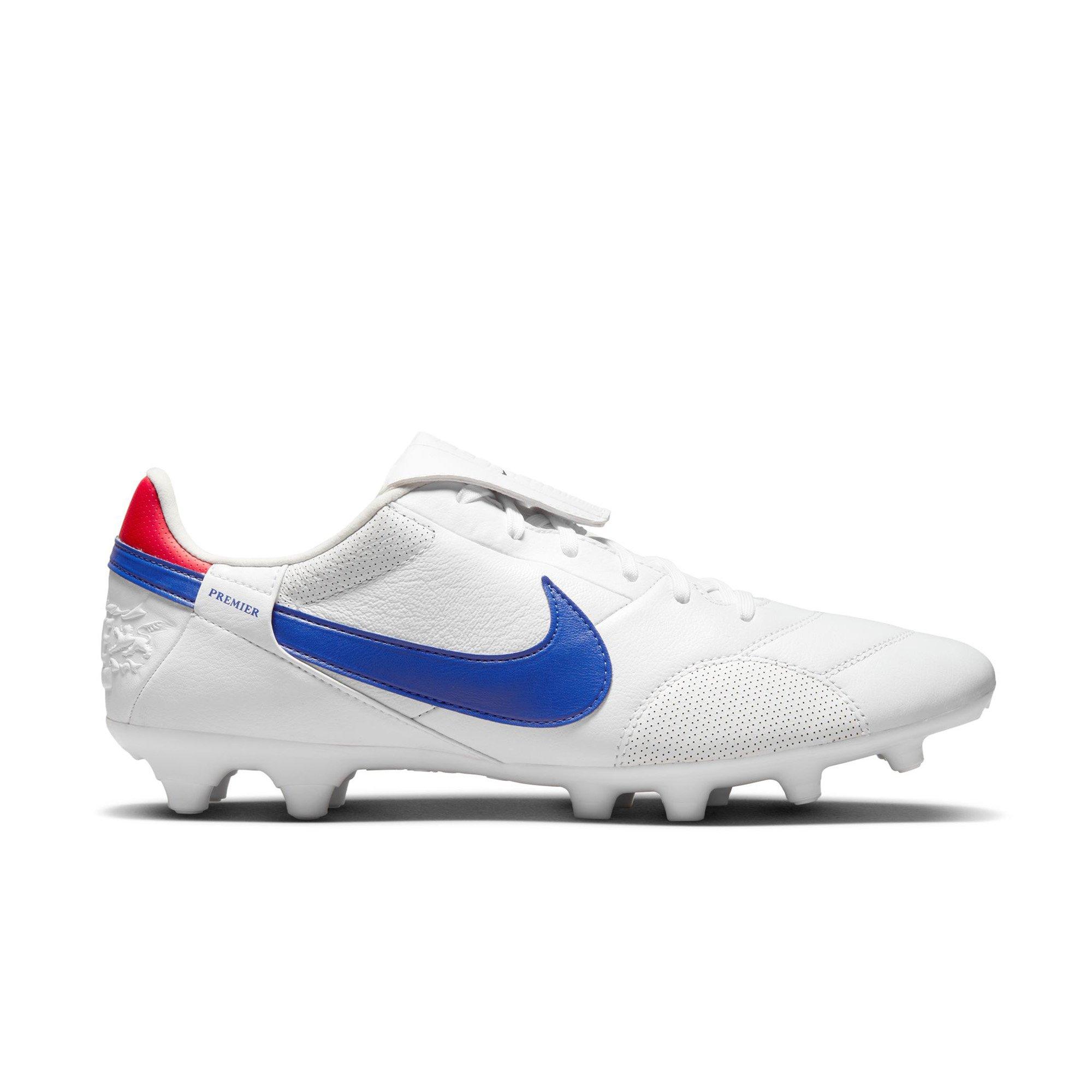 Nike Premier 3 FG "White/Game Royal/University Red" Men's Firm-Ground Soccer Cleat - WHITE/RED/BLUE Thumbnail View 1