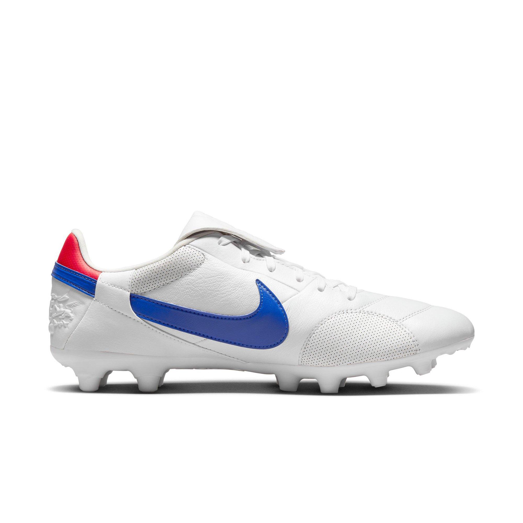Nike Premier 3 FG "White/Game Royal/University Red" Men's Firm-Ground Soccer Cleat - WHITE/RED/BLUE Thumbnail View 2