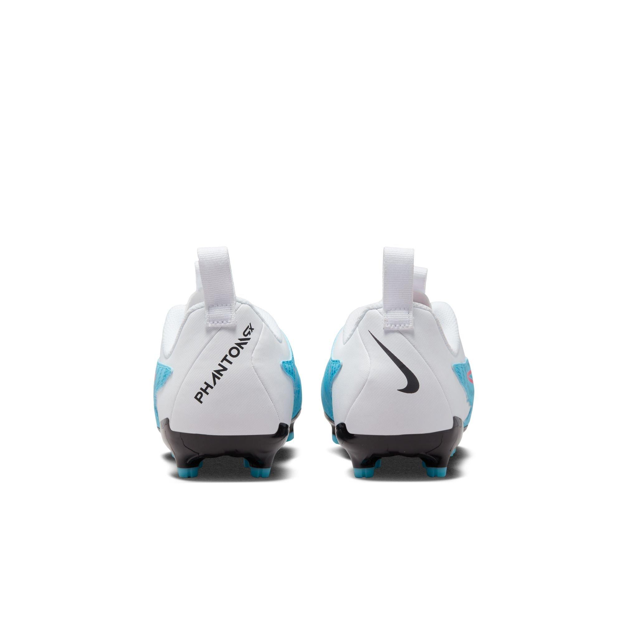 Nike Jr. Phantom GX Academy MG  Kids' "Baltic Blue/Pink Blast/White/Laser Blue" Soccer Cleat