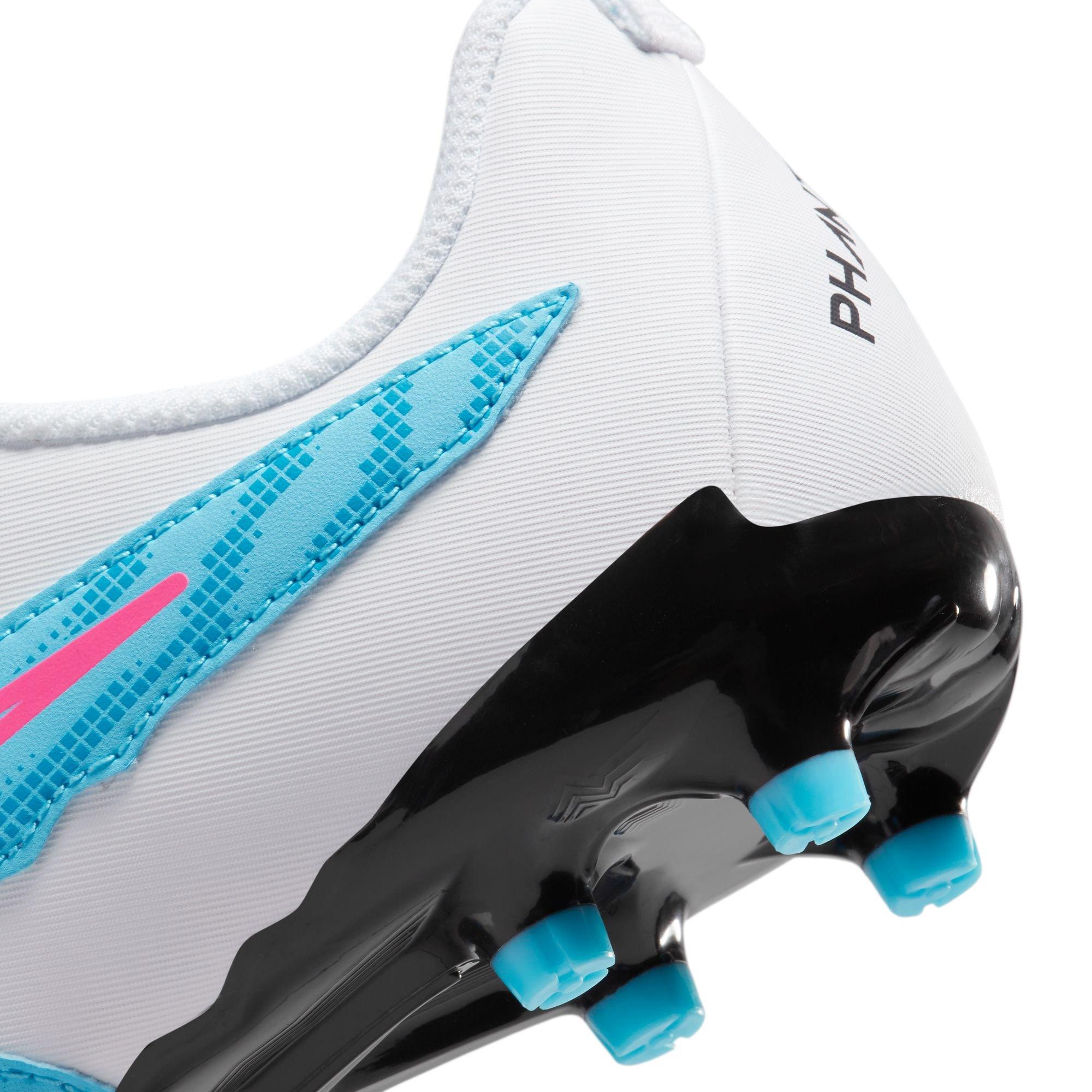 Nike Jr. Phantom GX Academy MG  Kids' "Baltic Blue/Pink Blast/White/Laser Blue" Soccer Cleat