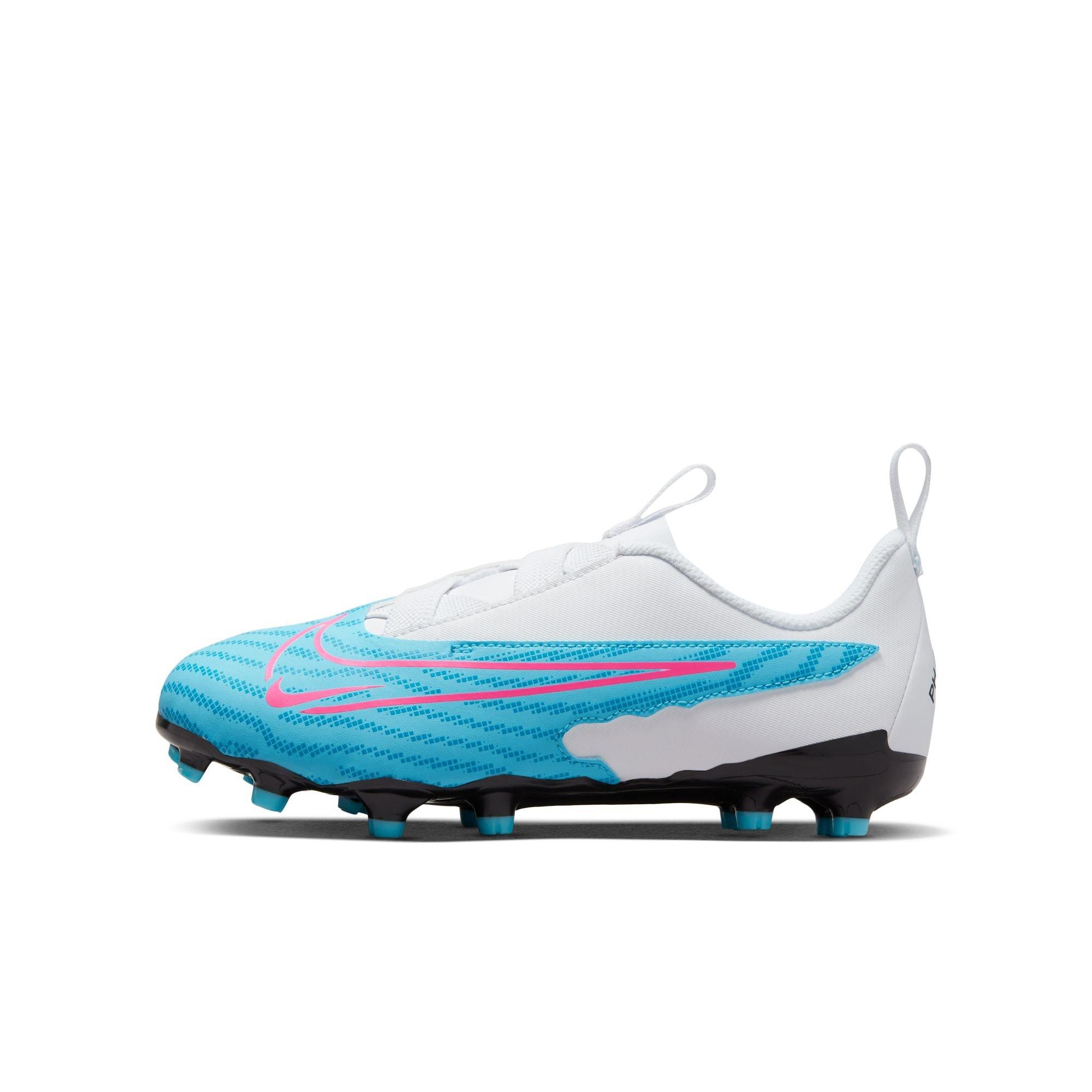 Nike Jr. Phantom GX Academy MG  Kids' "Baltic Blue/Pink Blast/White/Laser Blue" Soccer Cleat