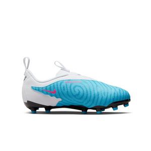 Nike Jr. Phantom GX Academy MG "Baltic Blue/Pink Blast/White/Laser Blue" Kids' Soccer Cleat
