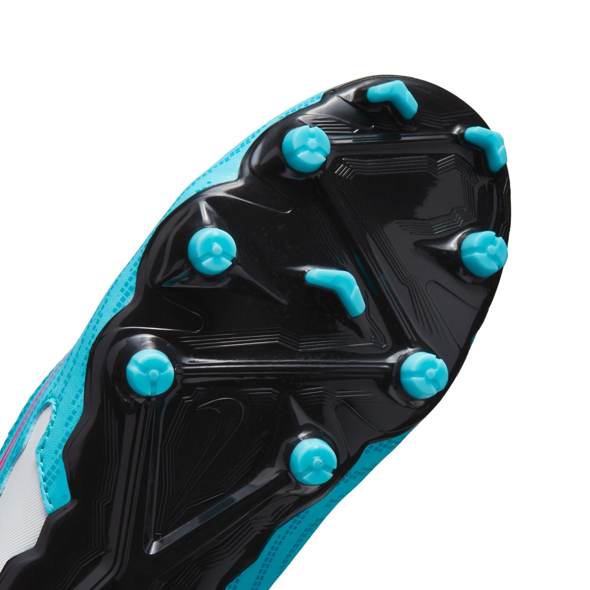 Nike Jr. Phantom GX Academy Dynamic Fit MG  Grade School Kids' "Baltic Blue/Pink Bliss" Soccer Cleat