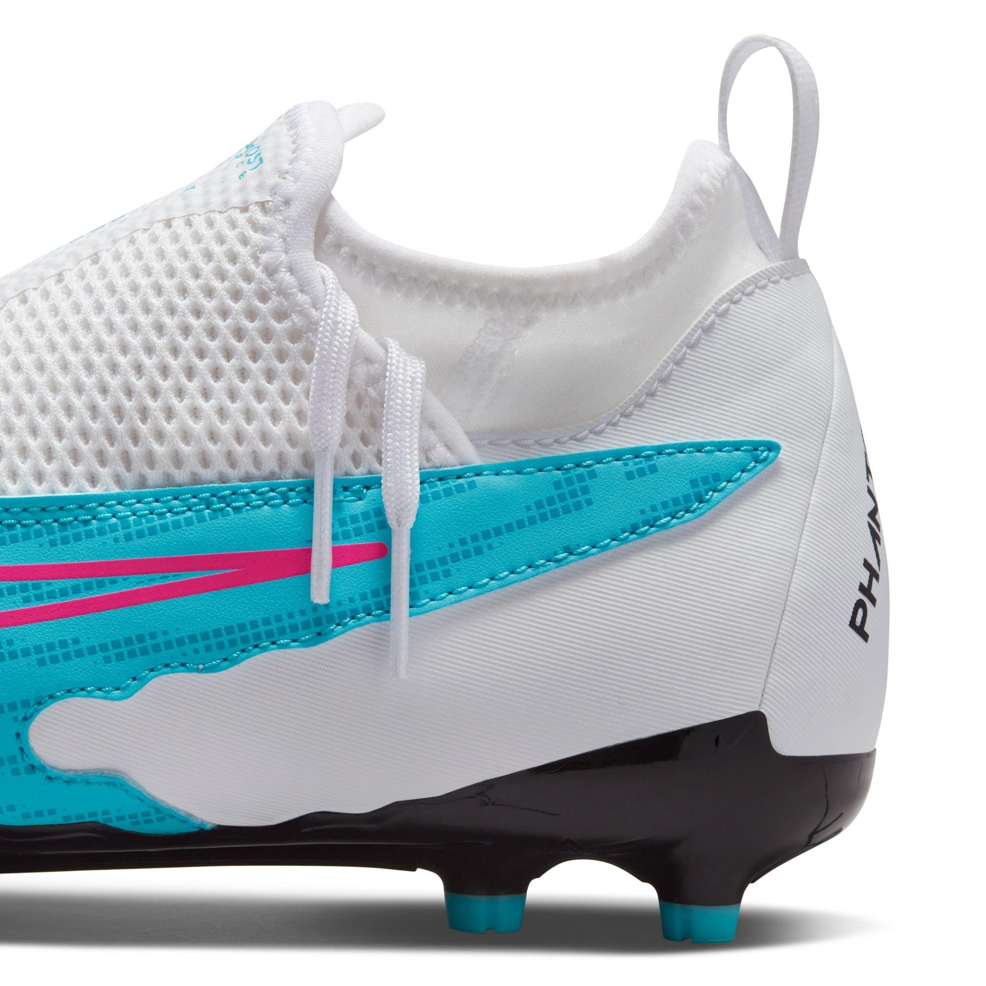 Nike Jr. Phantom GX Academy Dynamic Fit MG  Grade School Kids' "Baltic Blue/Pink Bliss" Soccer Cleat