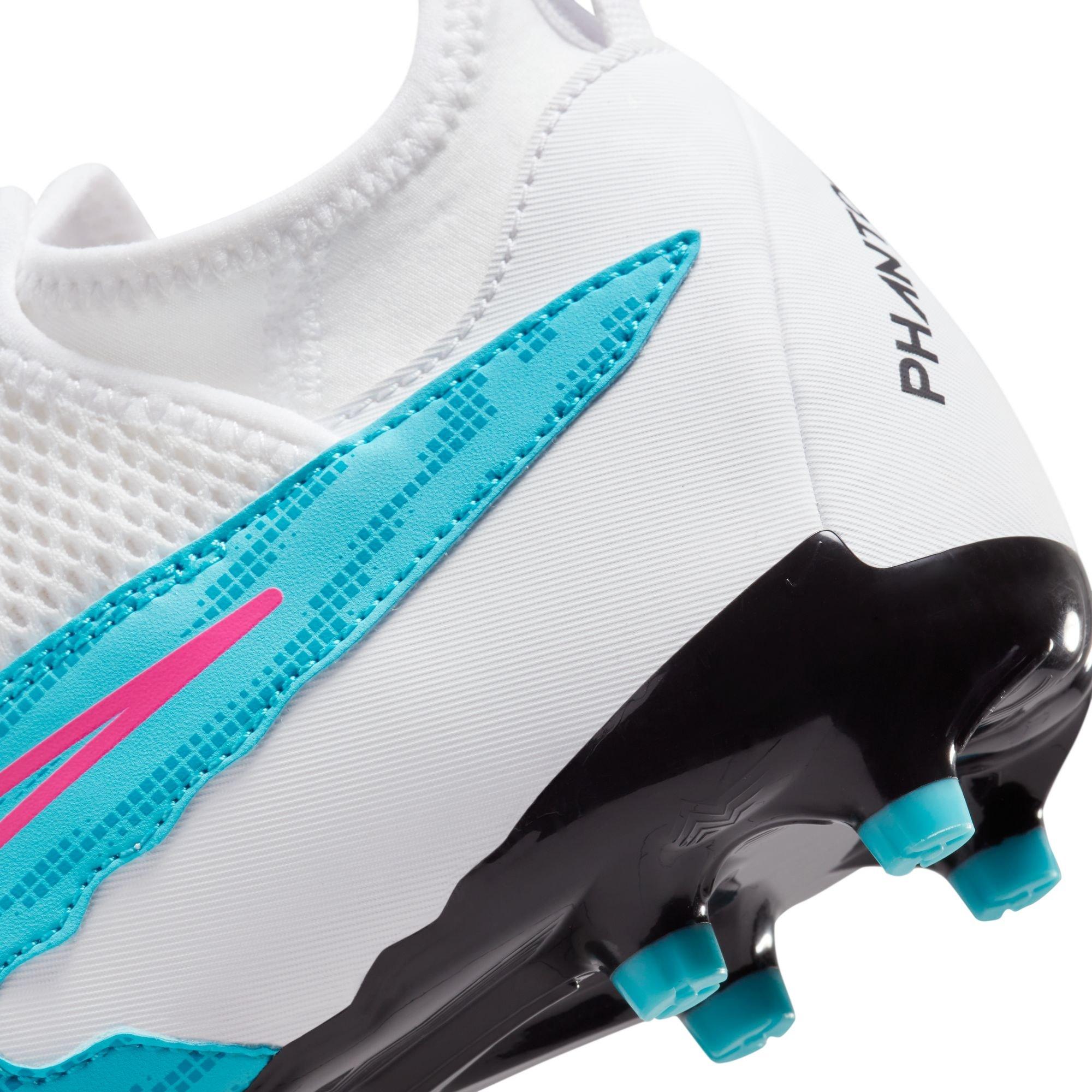 Nike Jr. Phantom GX Academy Dynamic Fit MG  Grade School Kids' "Baltic Blue/Pink Bliss" Soccer Cleat