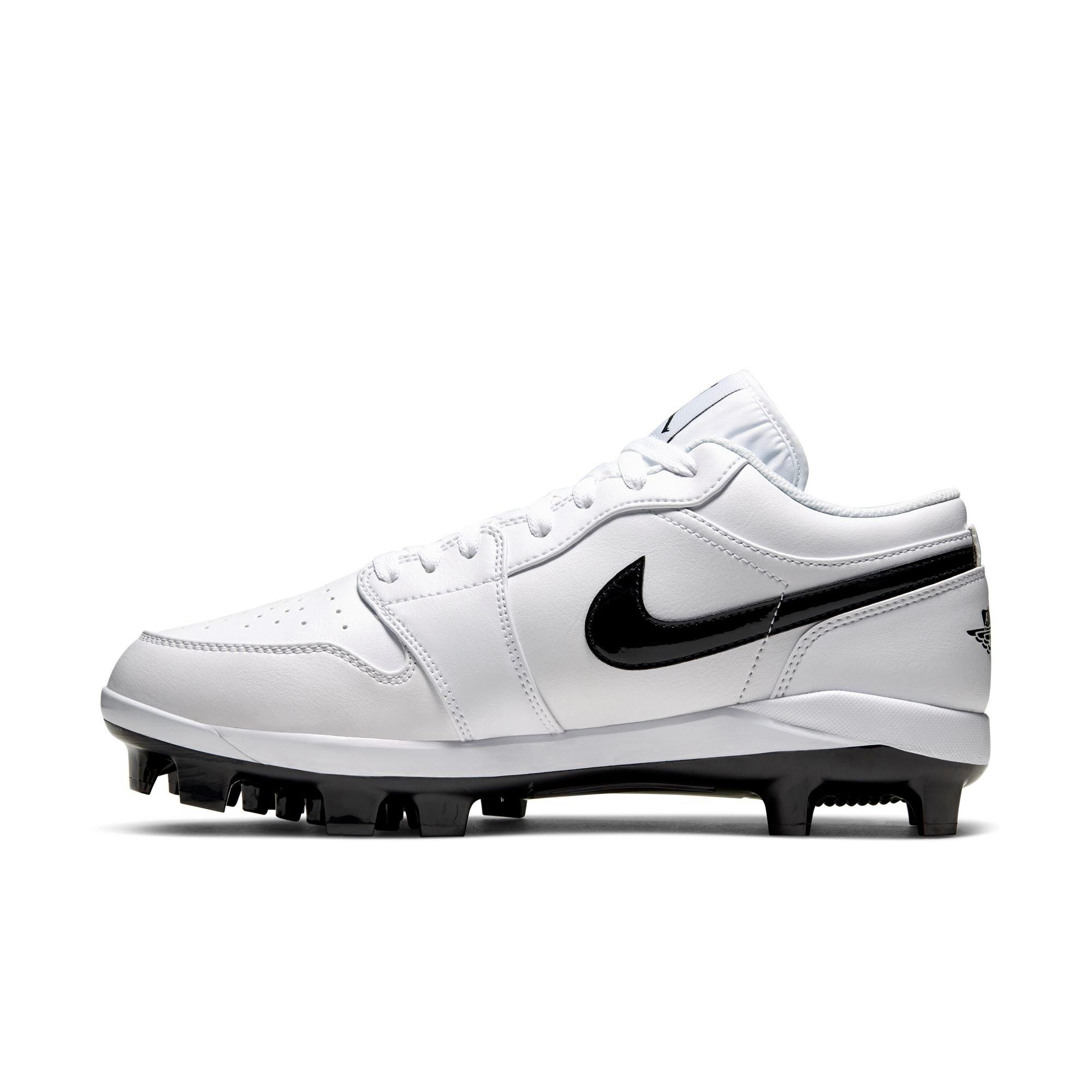 all white jordan 1 cleats