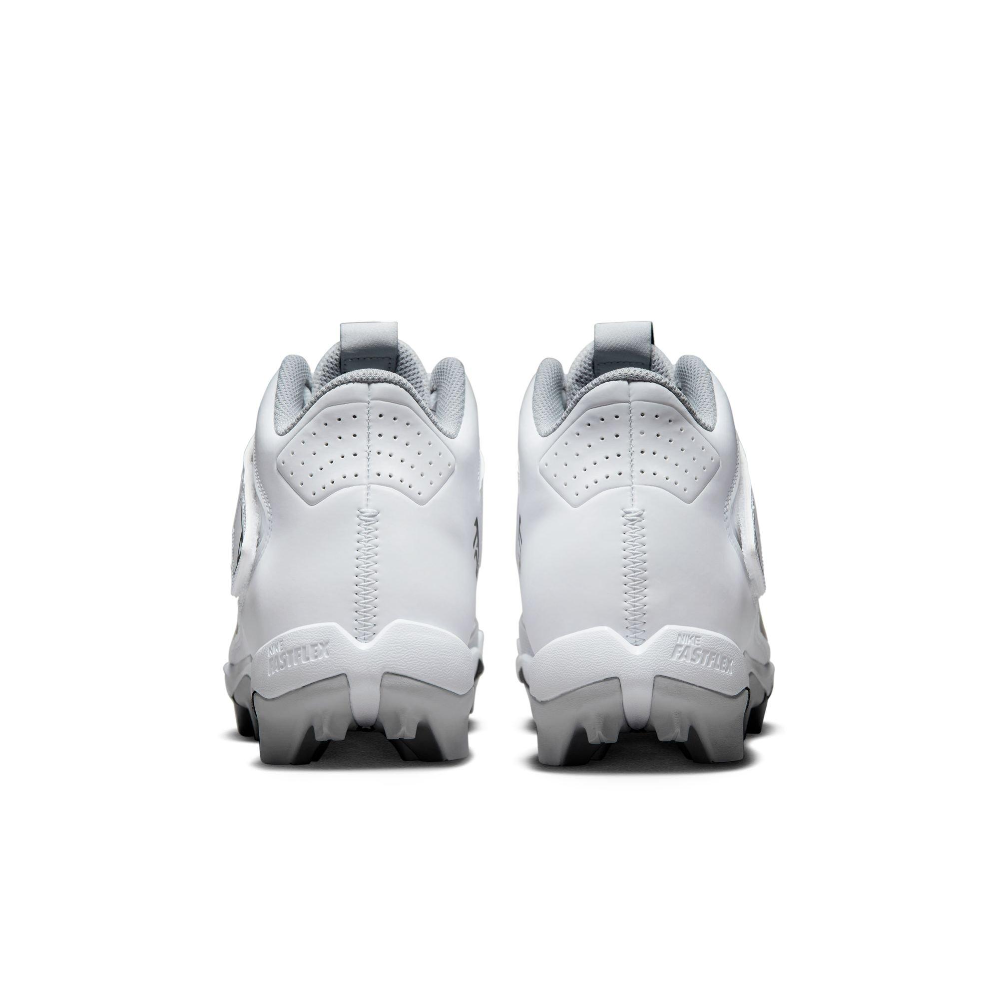 Nike Force Trout 8 Keystone "White/Black/Wolf Grey" Men's Baseball Cleat - WHITE/BLACK Thumbnail View 7