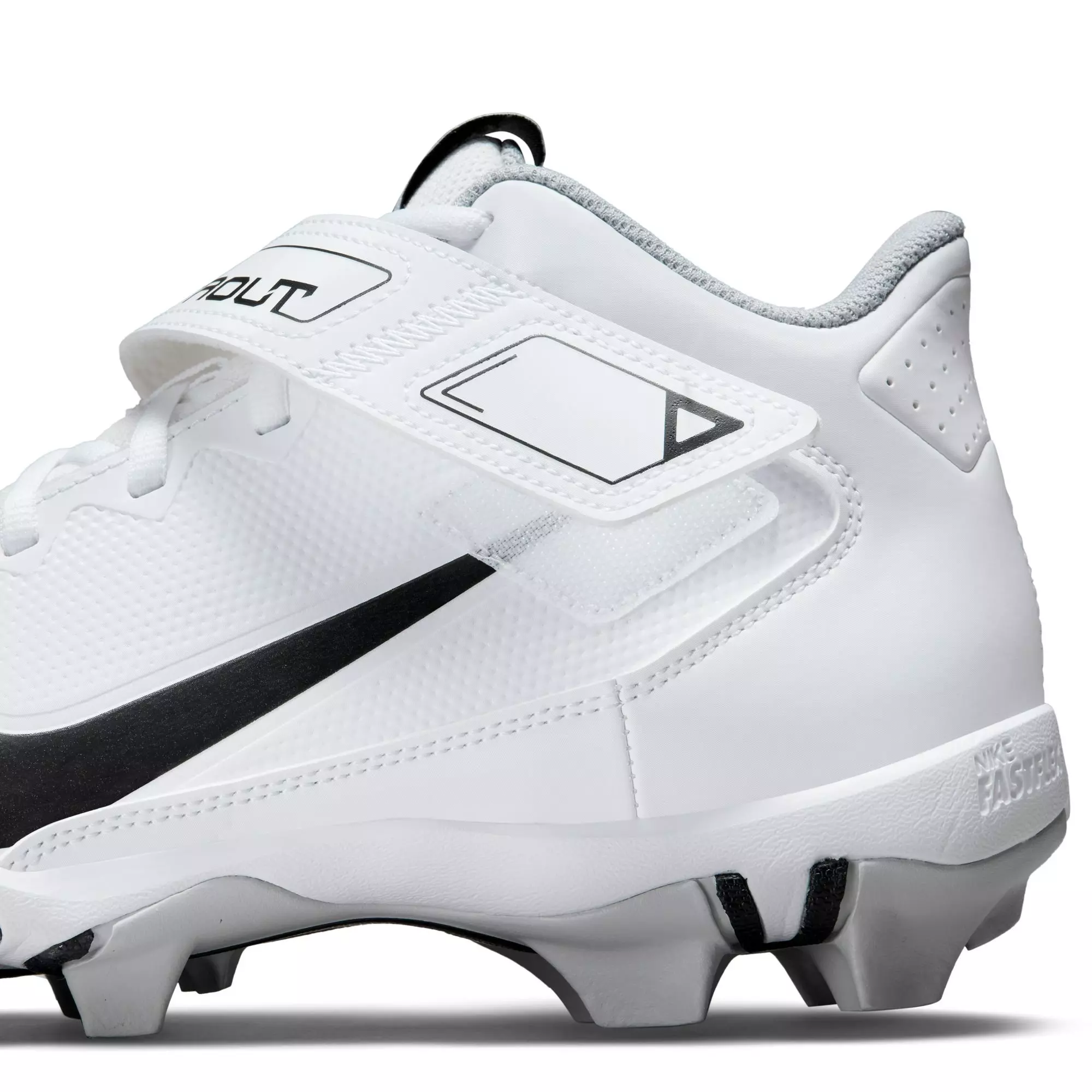 Nike Force Trout 8 Keystone "White/Black/Wolf Grey" Men's Baseball Cleat - WHITE/BLACK
