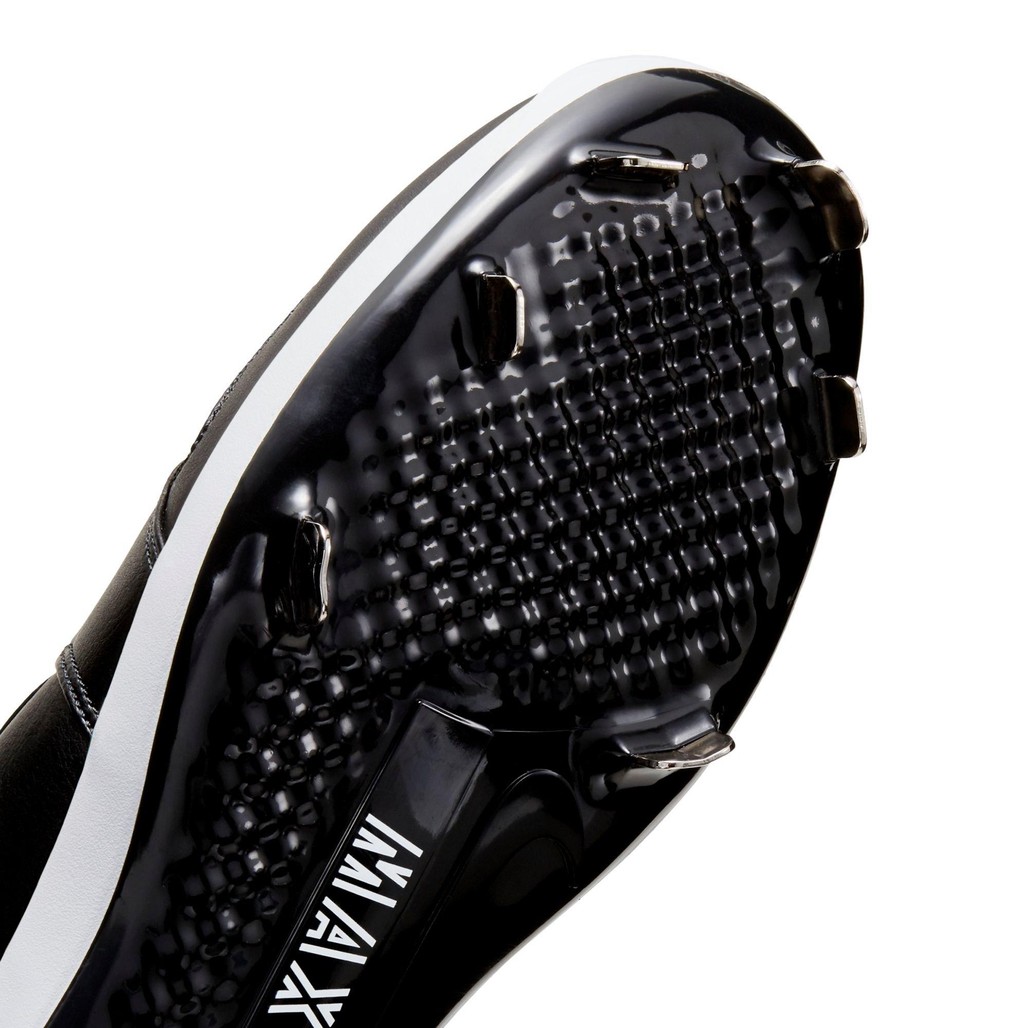 Jordan 1 Retro Metal "Black/White" Men's Baseball Cleat - BLACK/WHITE Thumbnail View 8