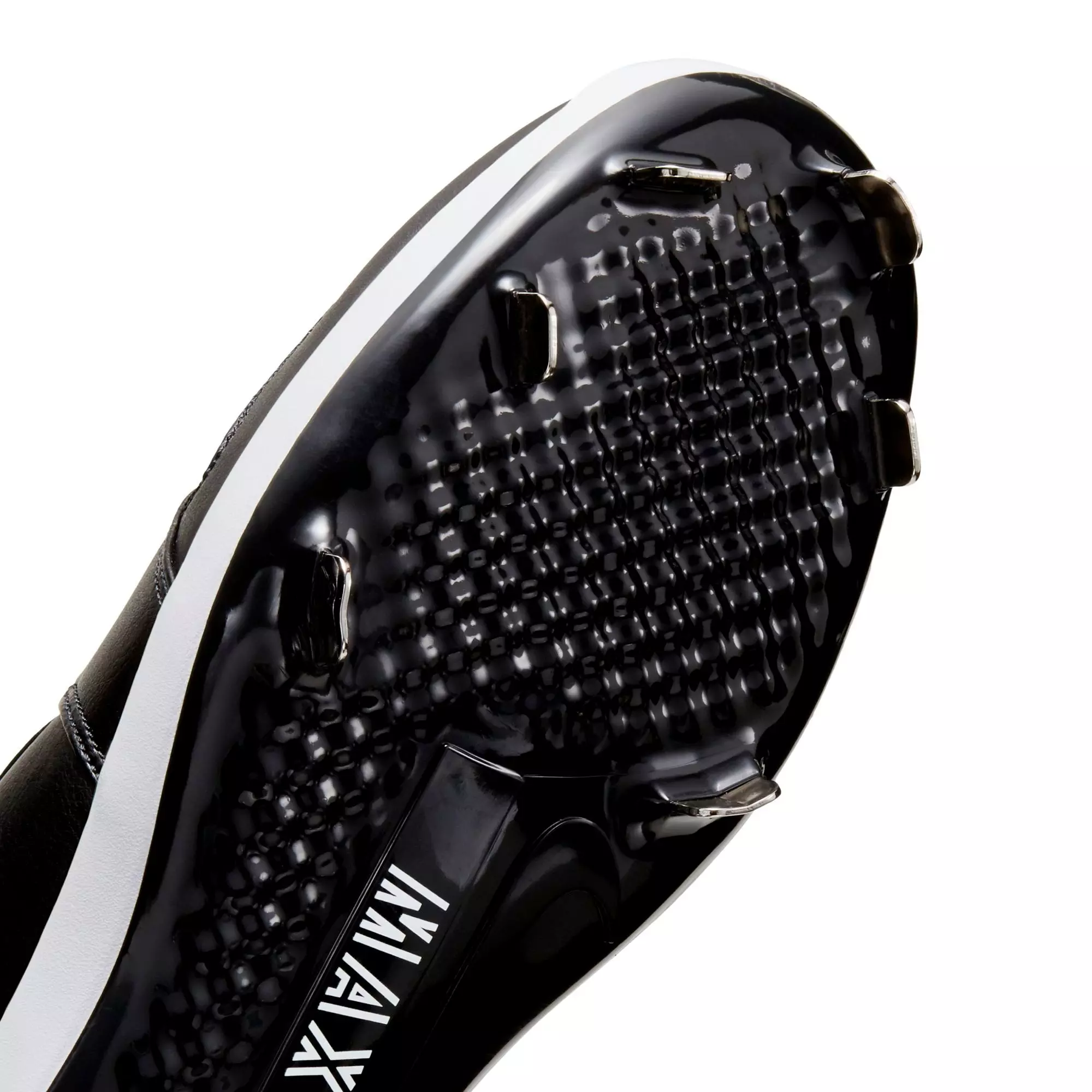 Jordan 1 Retro Metal "Black/White" Men's Baseball Cleat - BLACK/WHITE