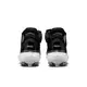Nike Alpha Huarache Elite 4 Mid P "Black/White/Smoke Grey" Men's Baseball Cleat - BLACK/WHITE Thumbnail View 7