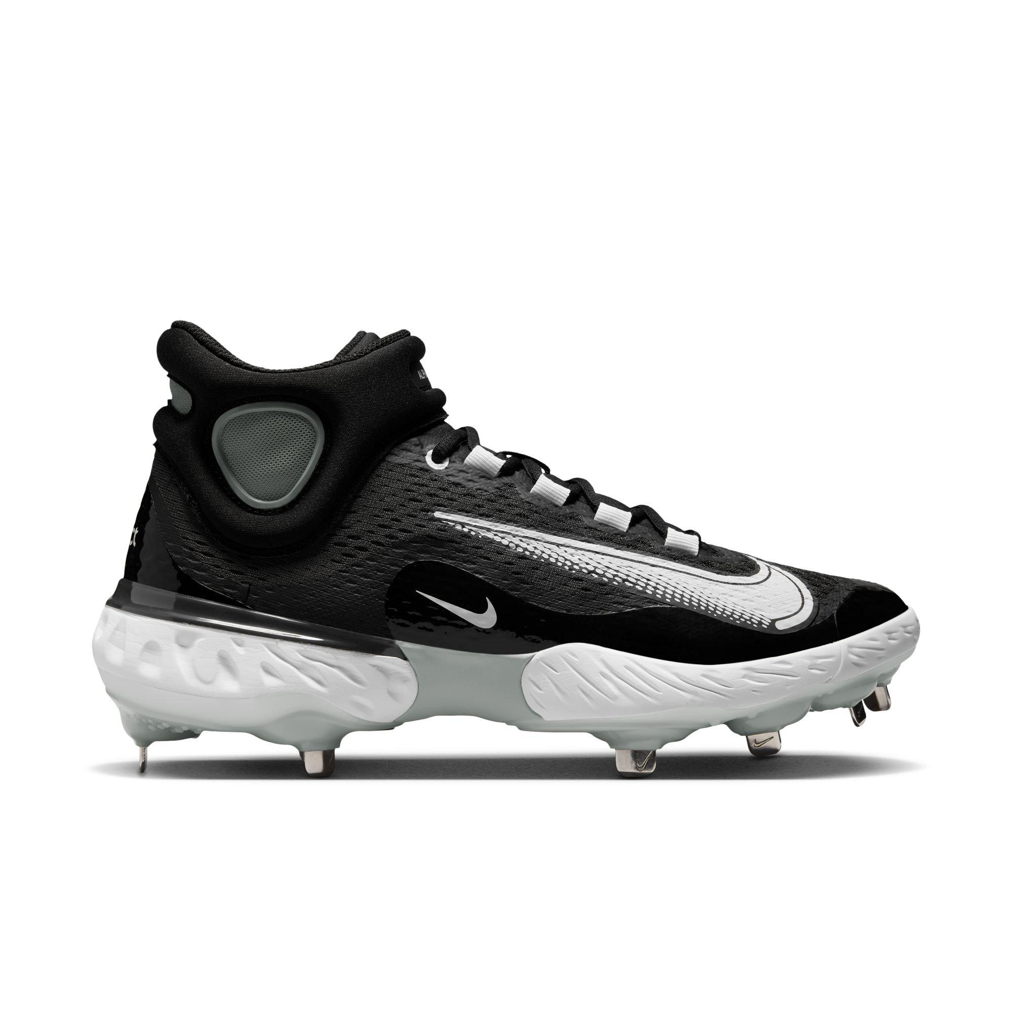 Nike Alpha Huarache Elite 2 Mid Black/White Cleats Baseball CI9504