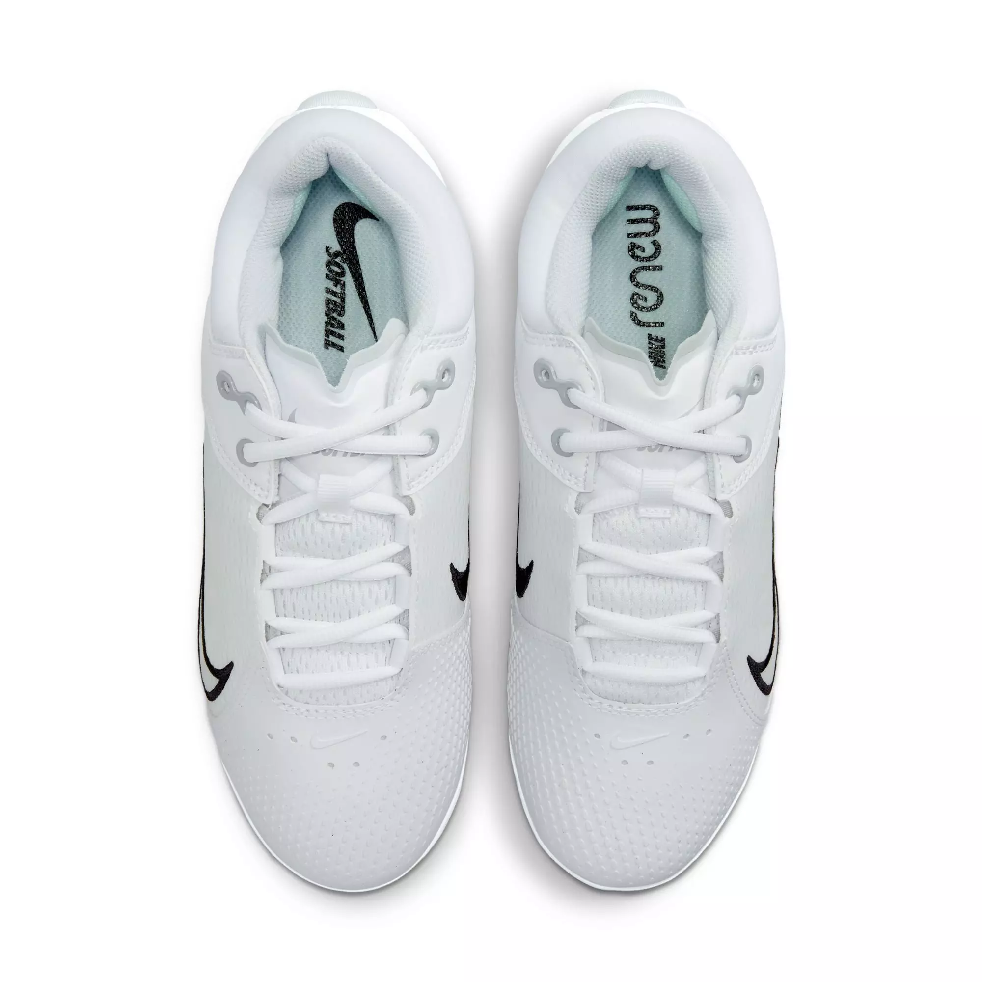 Nike Hyperdiamond 4 Elite "White/Black/Pure Platinum/Wolf Grey" Women's Softball Cleat - WHITE/BLACK