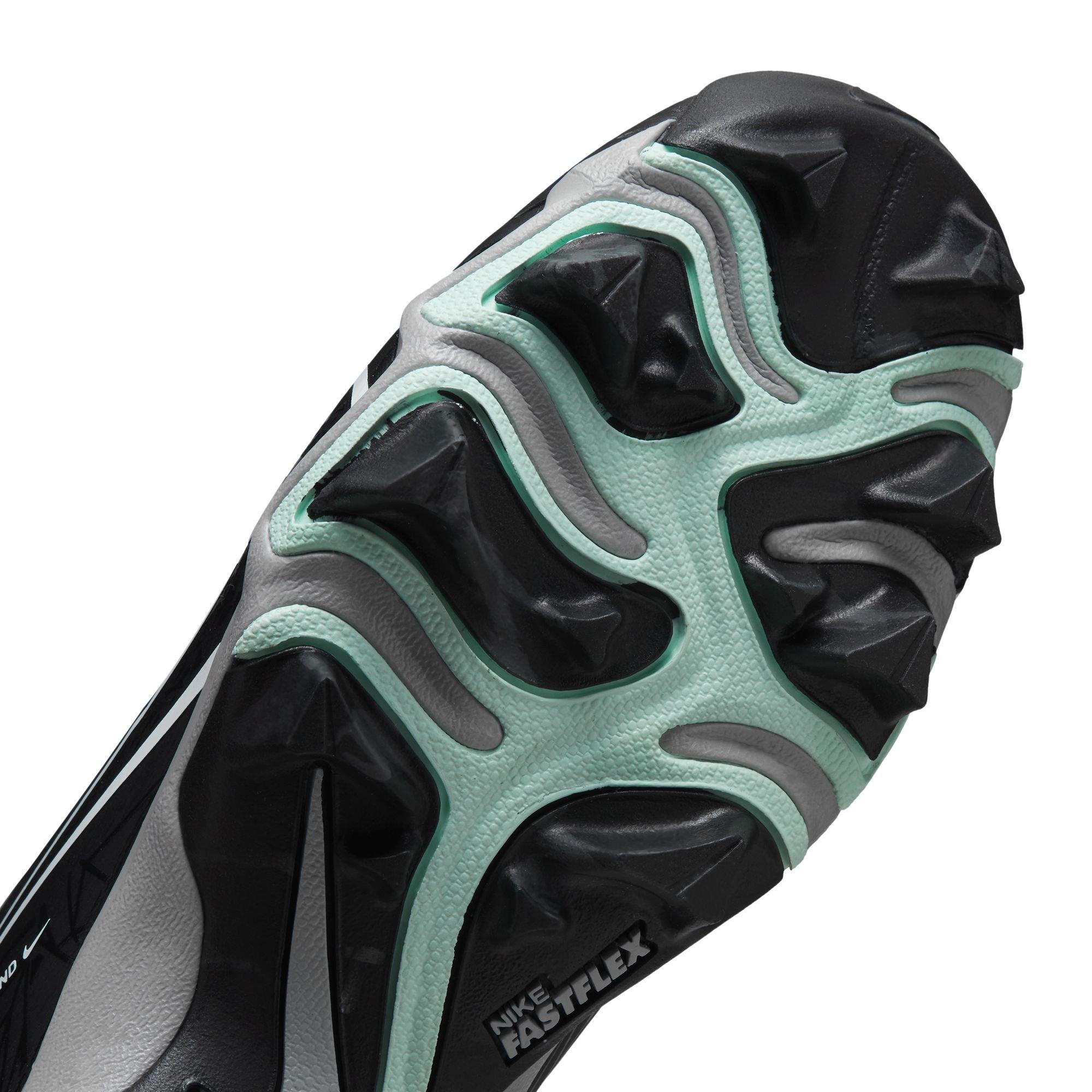 Nike Hyperdiamond 4 Keystone GG "Black/White/Wolf Grey" Preschool Girls' Softball Cleat - BLACK/WHITE Thumbnail View 9