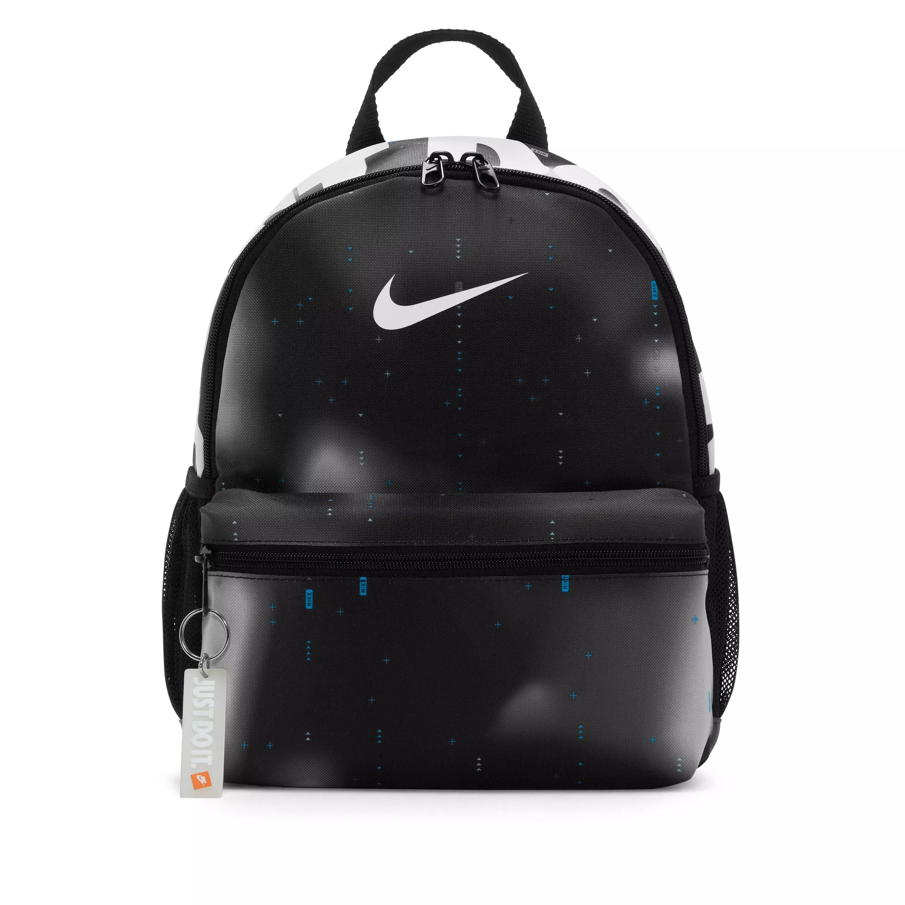 Nike Big Kids' Brasilla JDI Mini Backpack-Black/White - BLACK/WHITE