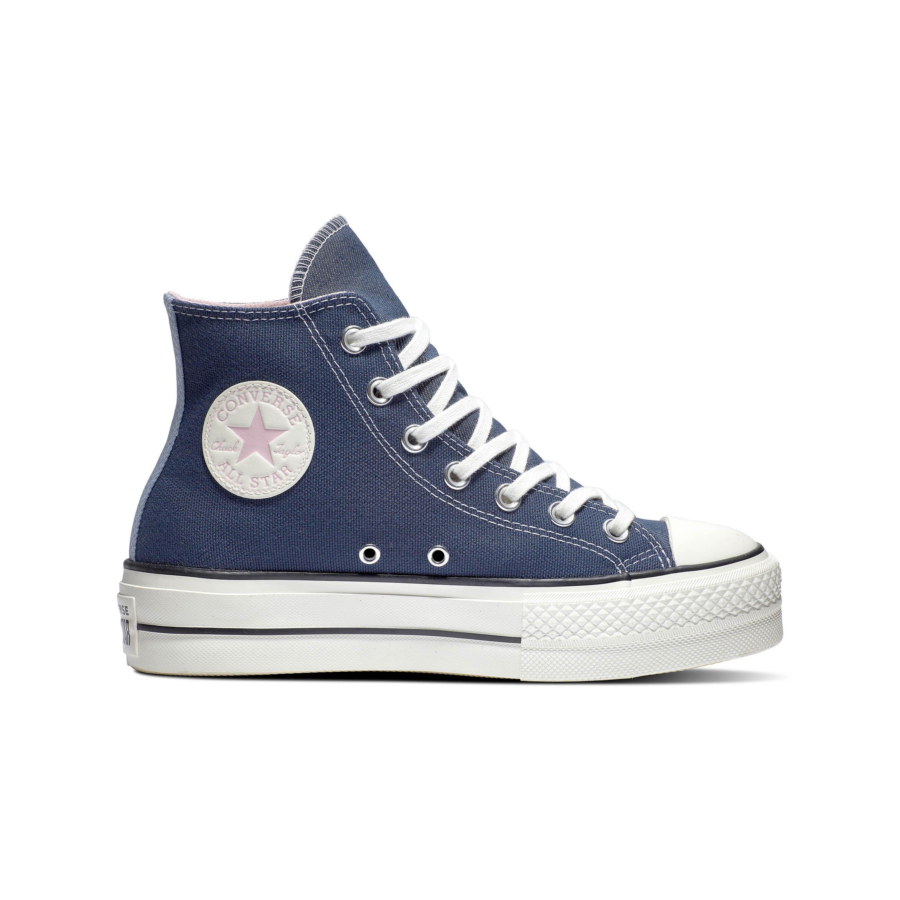 Converse Chuck Taylor All Star Lift Platform Denim Women s Shoe Hibbett