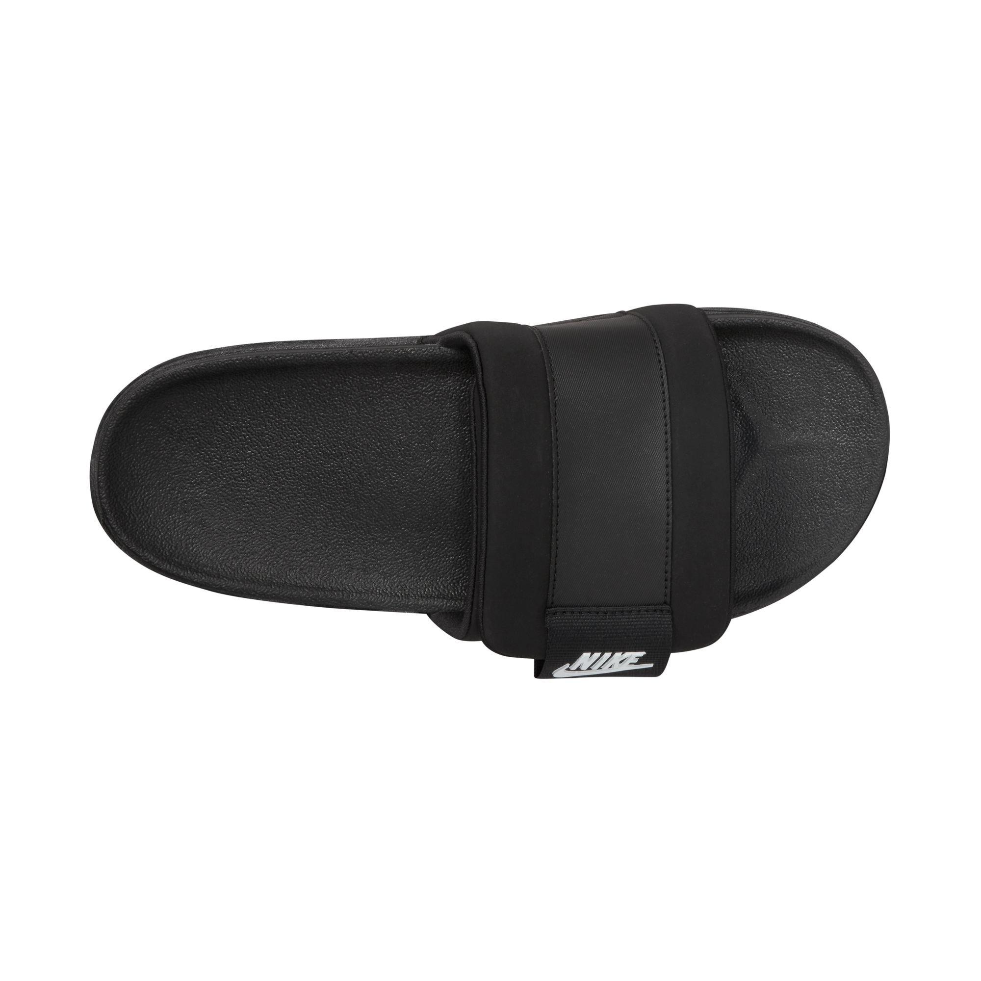 Nike OffCourt Adjust "Black/White/Black" Men's Slide - BLACK/WHITE Thumbnail View 8