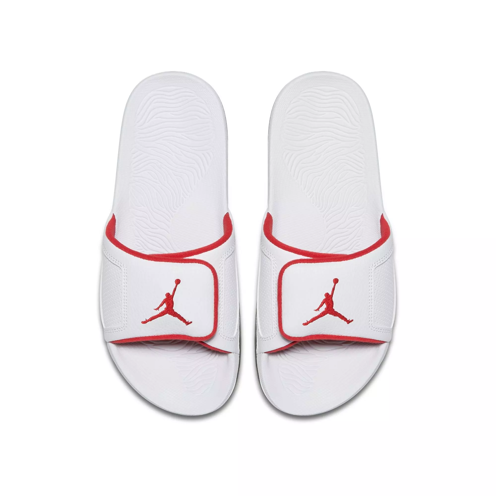 Jordan Hydro III Retro "White/University Red/Black/Cement Grey" Men's Slide - WHITE/RED