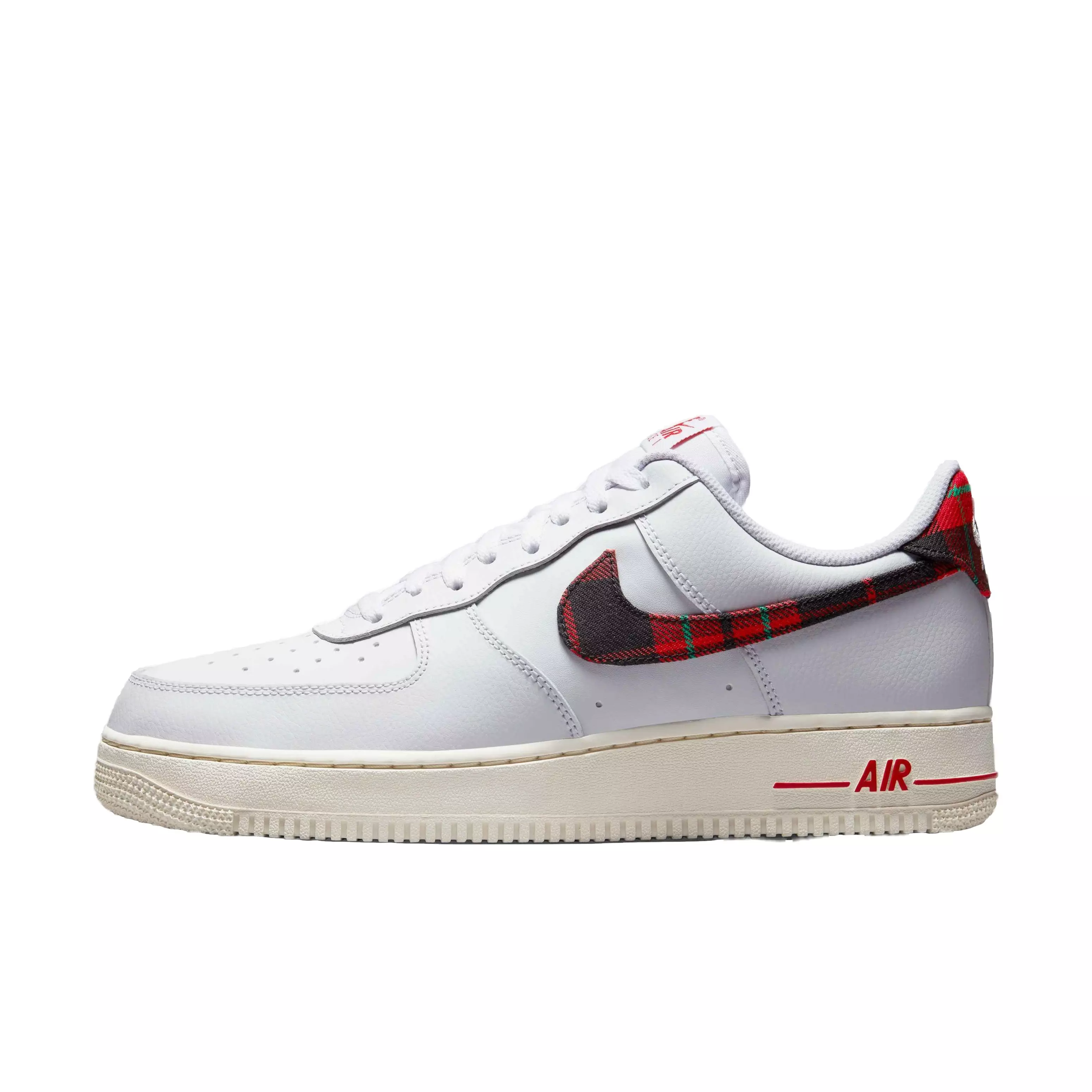 Nike Air Force 1 '07 LV8 "White/University Red/Stadium Green" Men's Shoe - WHITE/RED/GREEN