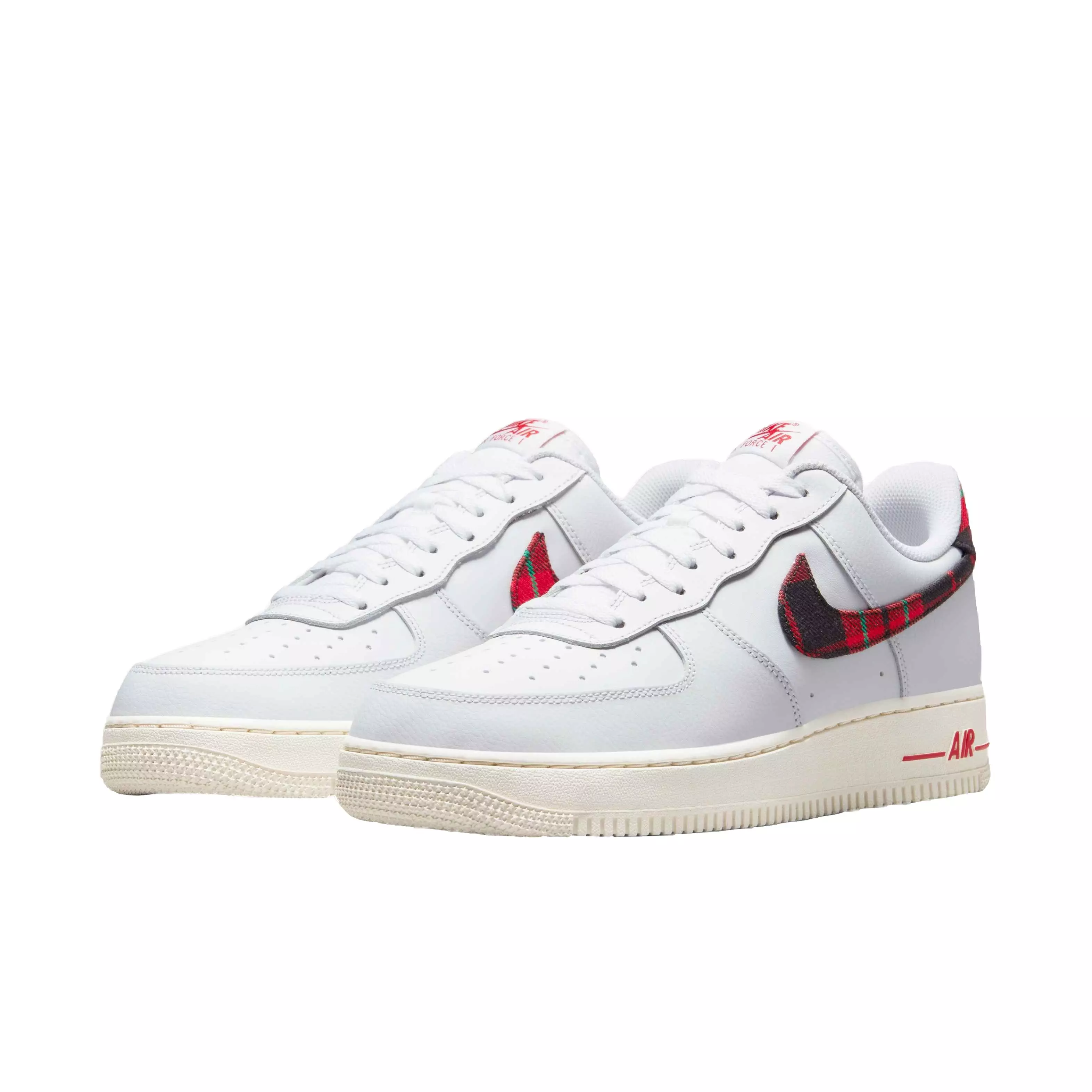 Nike Air Force 1 '07 LV8 "White/University Red/Stadium Green" Men's Shoe - WHITE/RED/GREEN