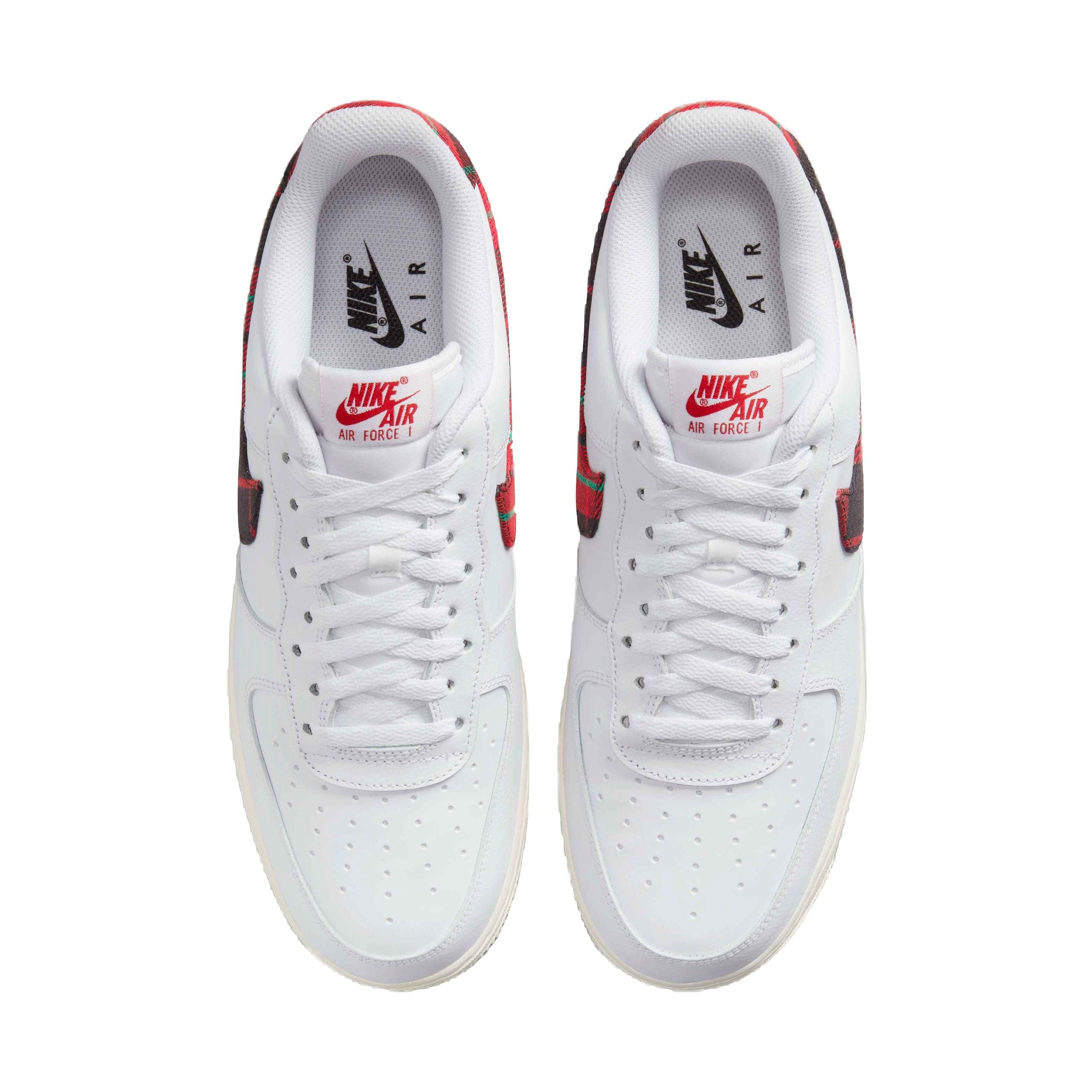 Nike Air Force 1 '07 LV8 "White/University Red/Stadium Green" Men's Shoe - WHITE/RED/GREEN Thumbnail View 4
