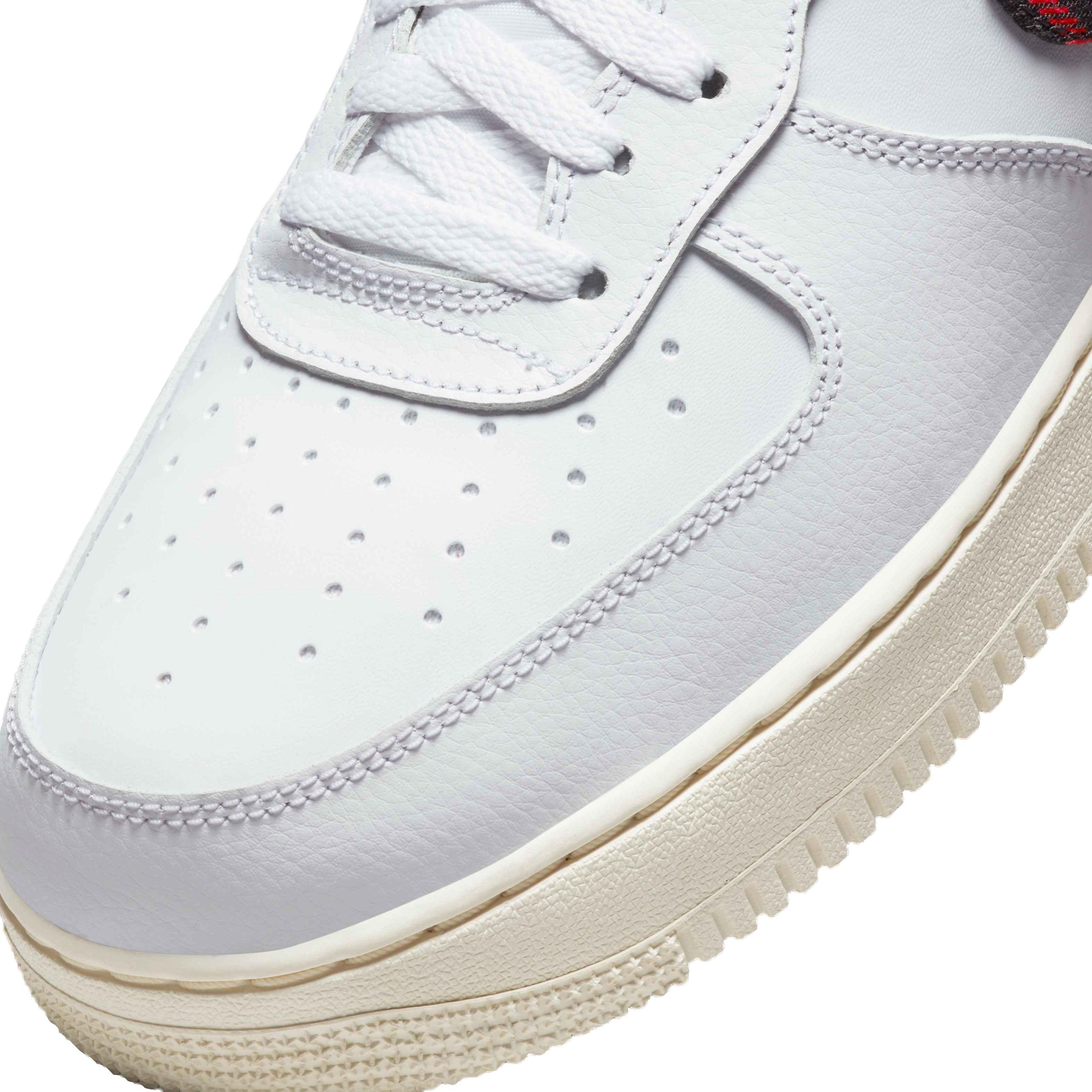 Nike Air Force 1 '07 LV8 "White/University Red/Stadium Green" Men's Shoe - WHITE/RED/GREEN Thumbnail View 7
