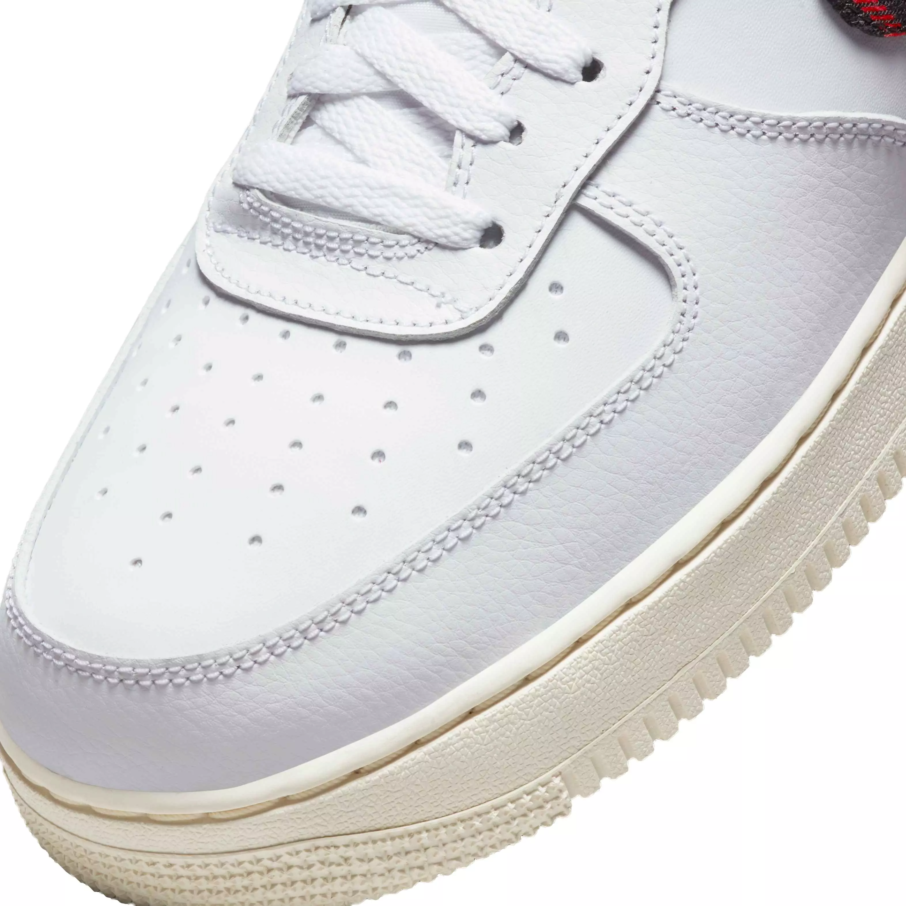 Nike Air Force 1 '07 LV8 "White/University Red/Stadium Green" Men's Shoe - WHITE/RED/GREEN