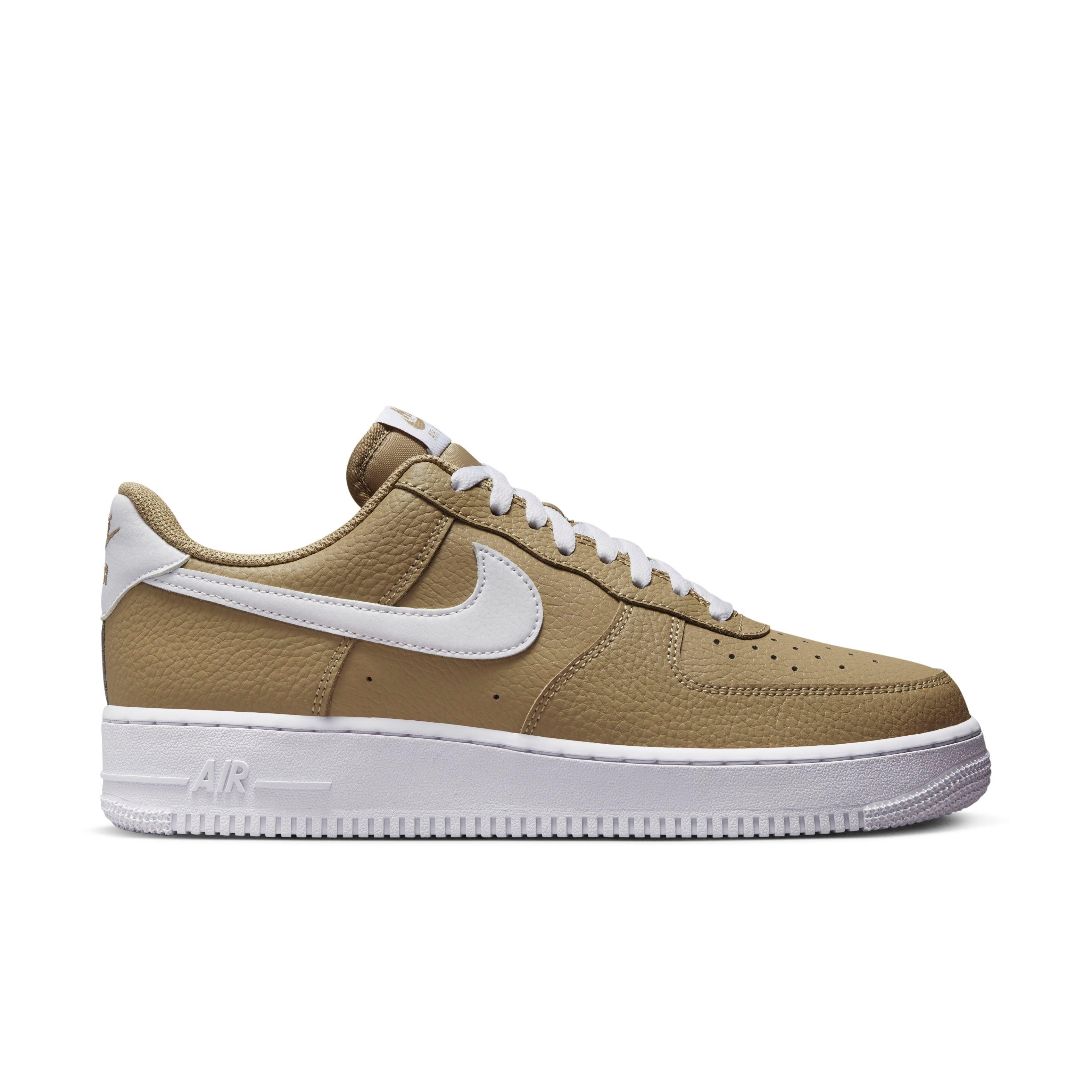 Nike Air Force 1 '07 Sneakers in Khaki and White-Green