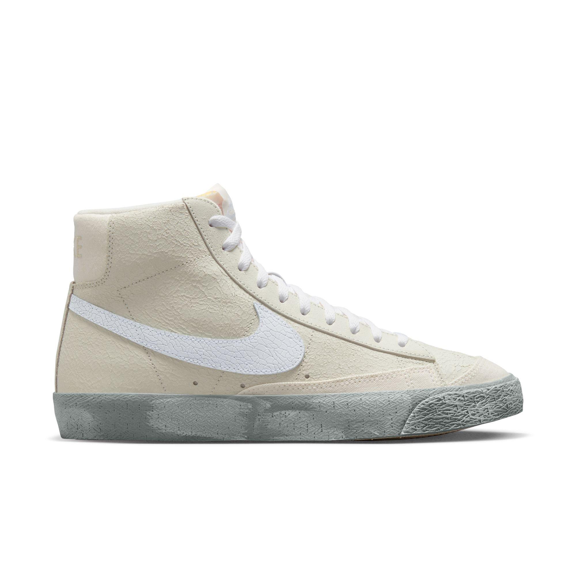 Nike Blazer Mid '77 EMB "Summit White/Phantom/Mica Green" Men's Shoe - WHITE/GREEN Thumbnail View 1