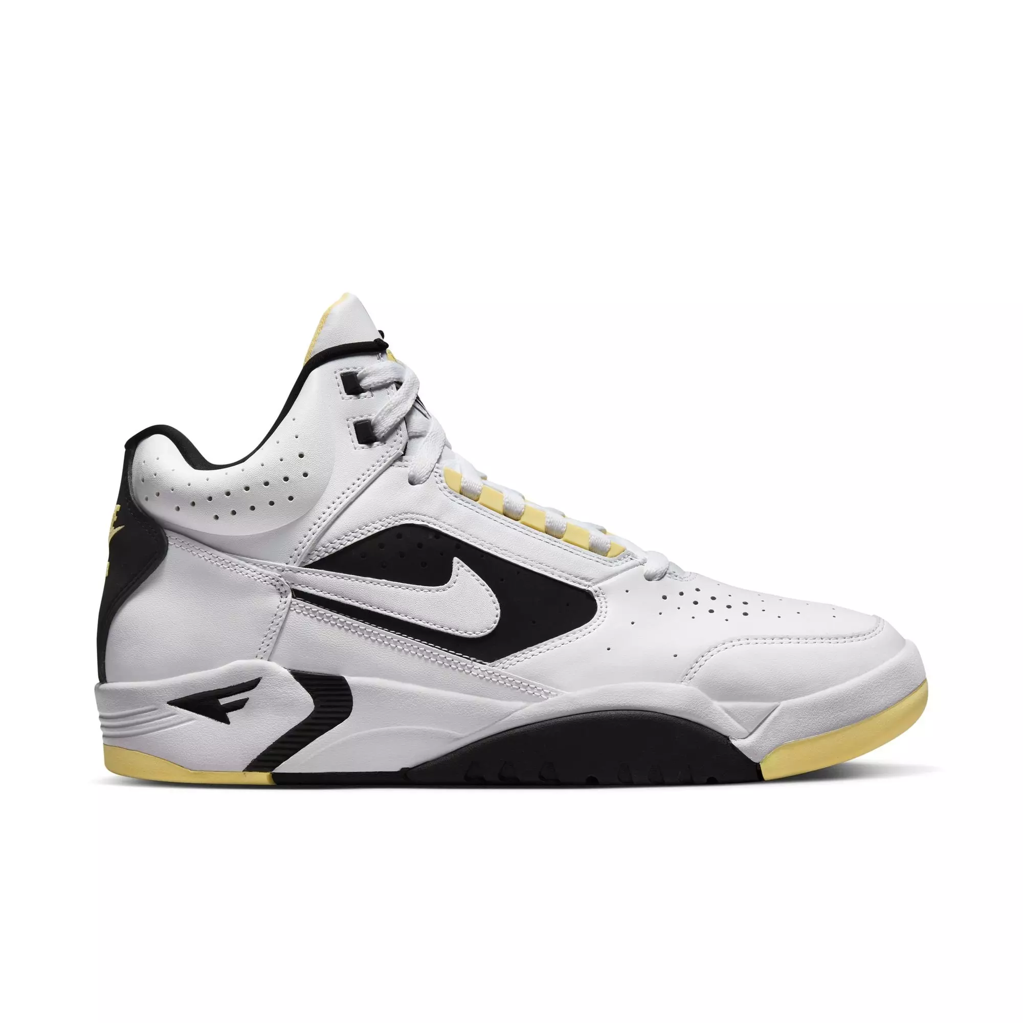 Nike Air Flight Mid "White/Lemon/Black" Men's Shoe - WHITE/BLACK