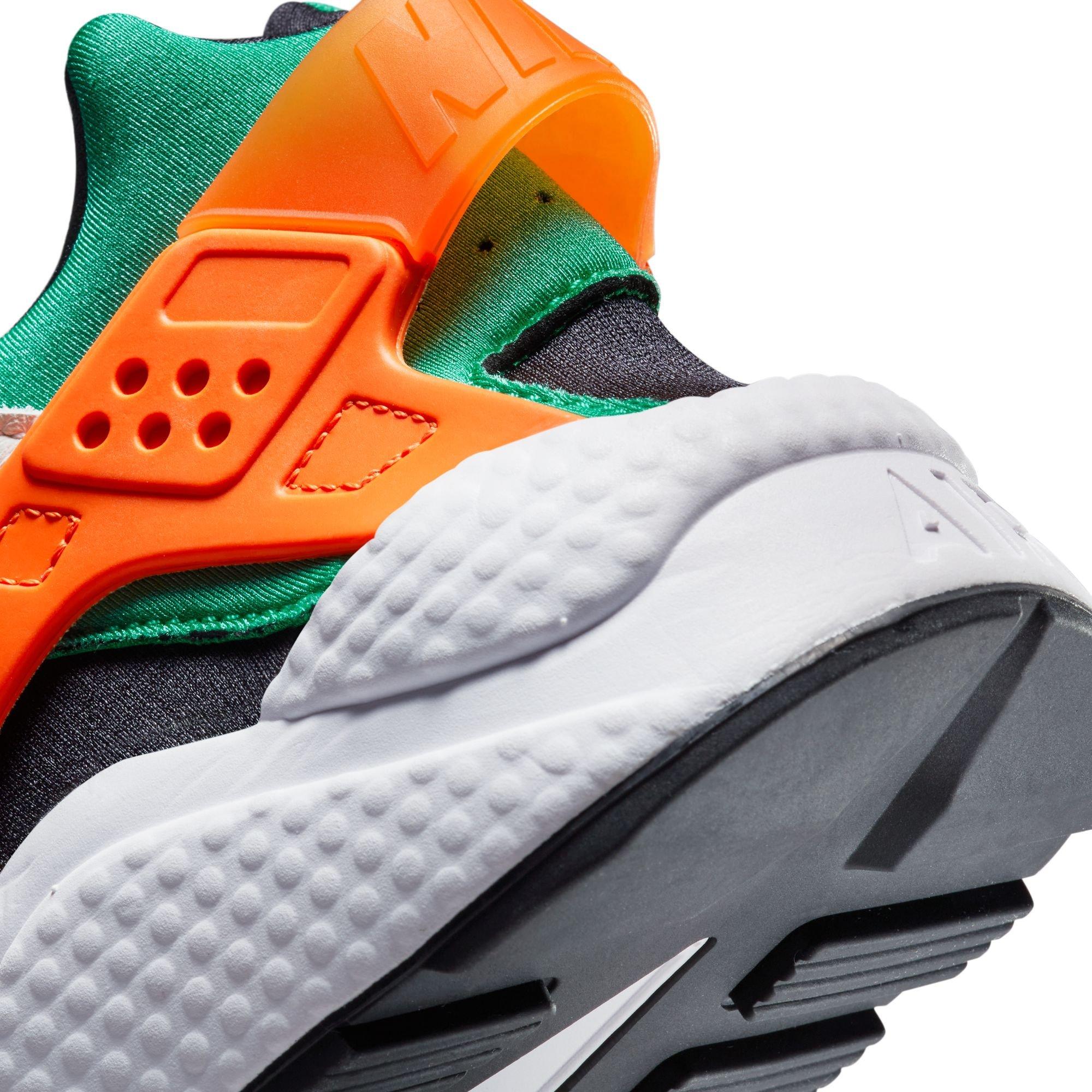 Verhogen Guggenheim Museum Persoon belast met sportgame Nike Air Huarache "White/Safety Orange/Stadium Green/Black" Men's Shoe