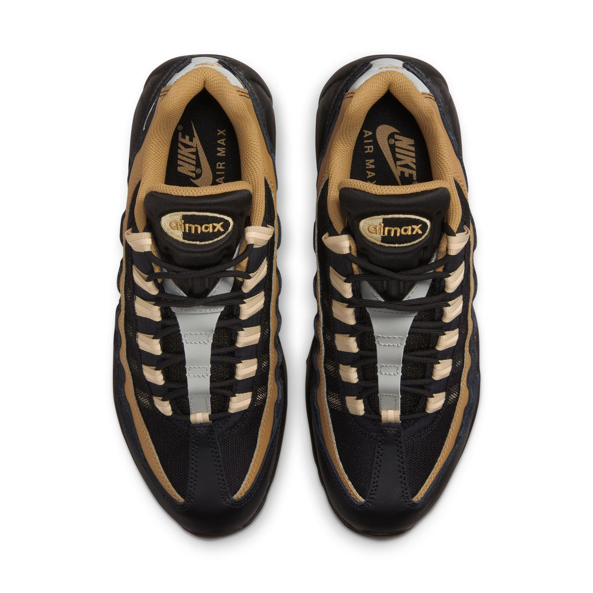 Nike air 95 black hot sale gold