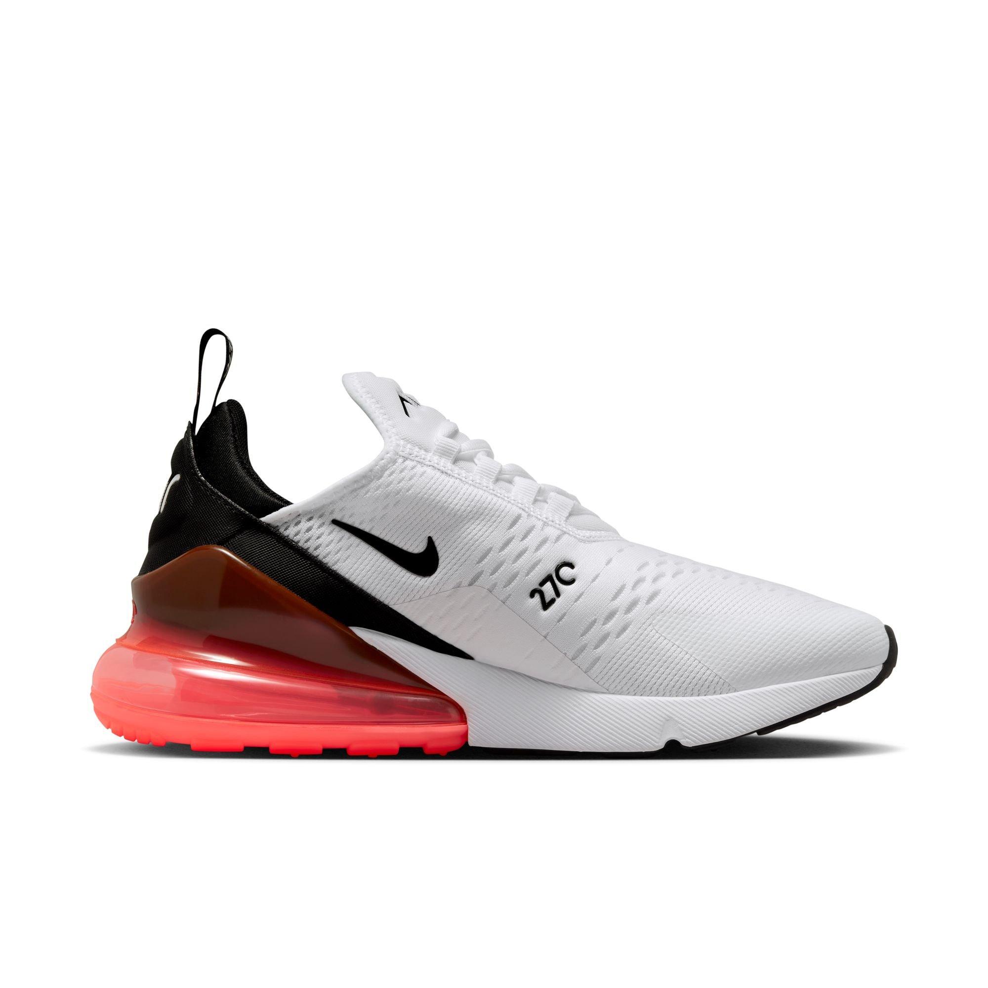 Nike Air Max 270 White/Black/Hot Punch Men's Shoe - Hibbett