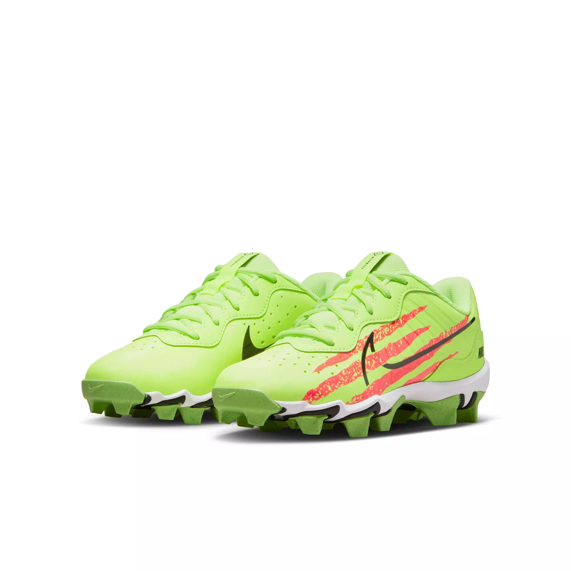 Nike Alpha Huarache 4 Keystone "Ghost Green/Black/Bright Crimson" Preschool Boys' Baseball Cleat - VOLT