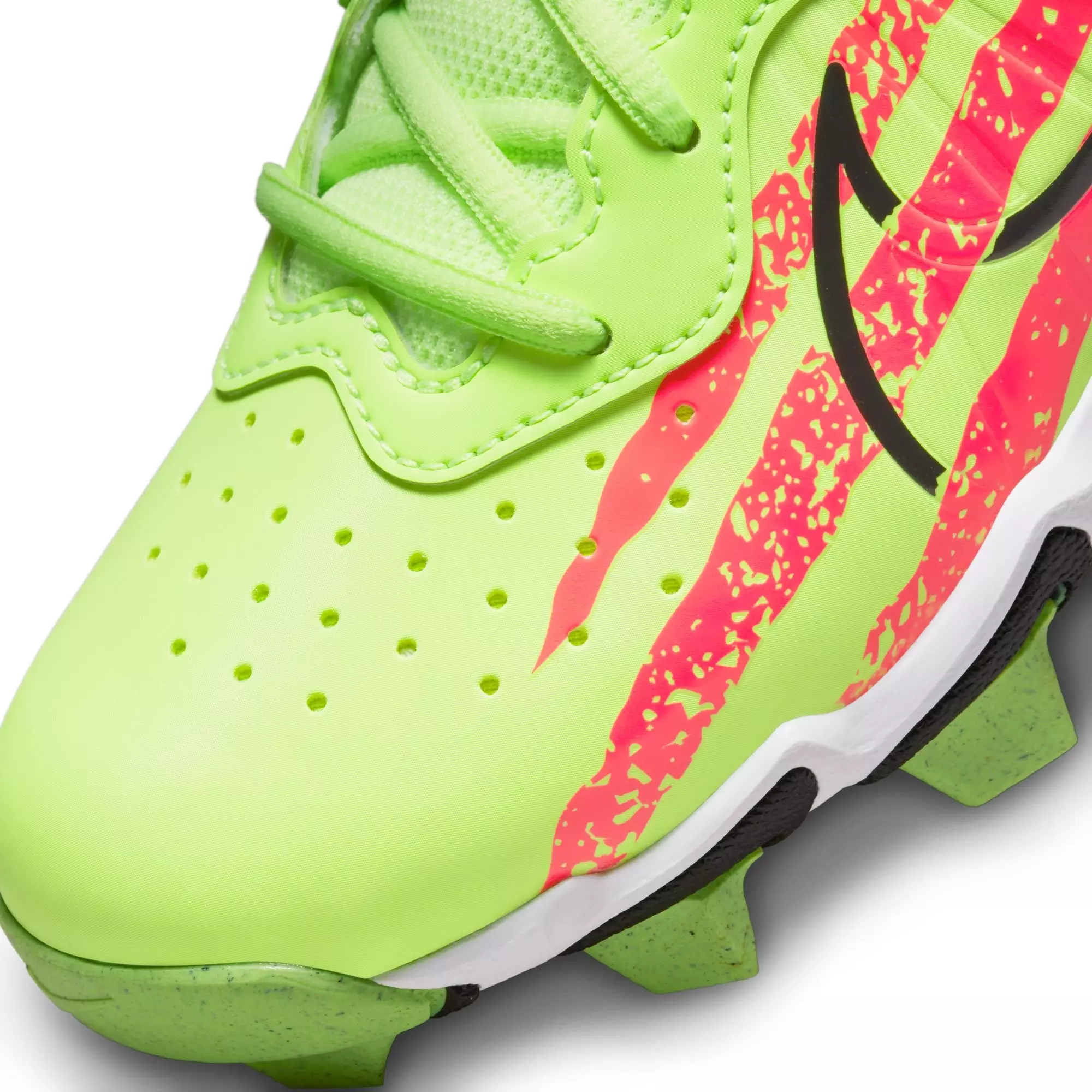 Nike Alpha Huarache 4 Keystone "Ghost Green/Black/Bright Crimson" Preschool Boys' Baseball Cleat - VOLT